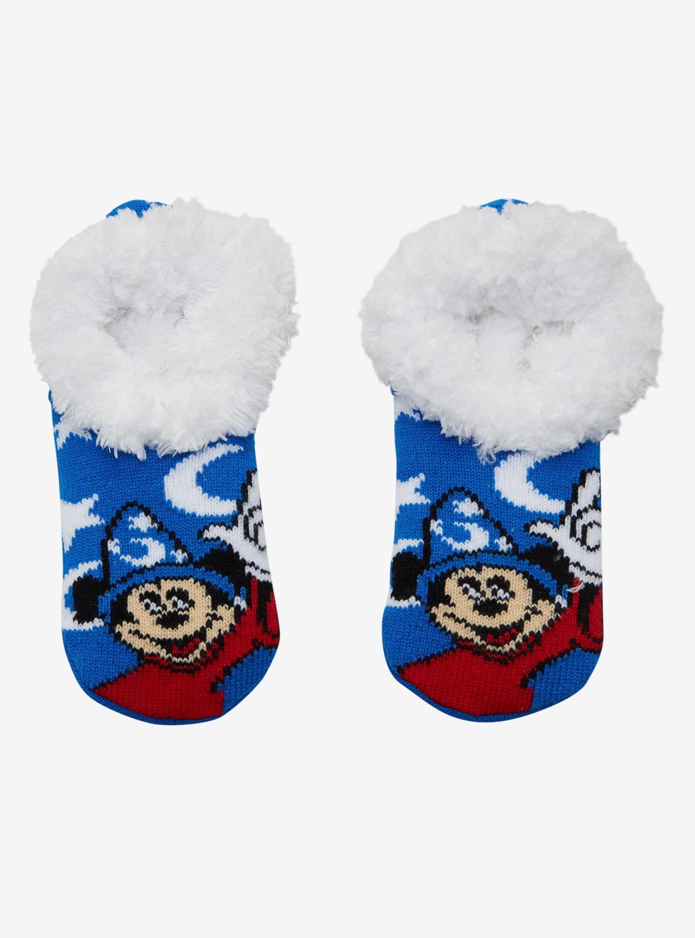 Disney Fantasia Sorcerer Mickey Cozy Slippers - BoxLunch Exclusive, , alternate