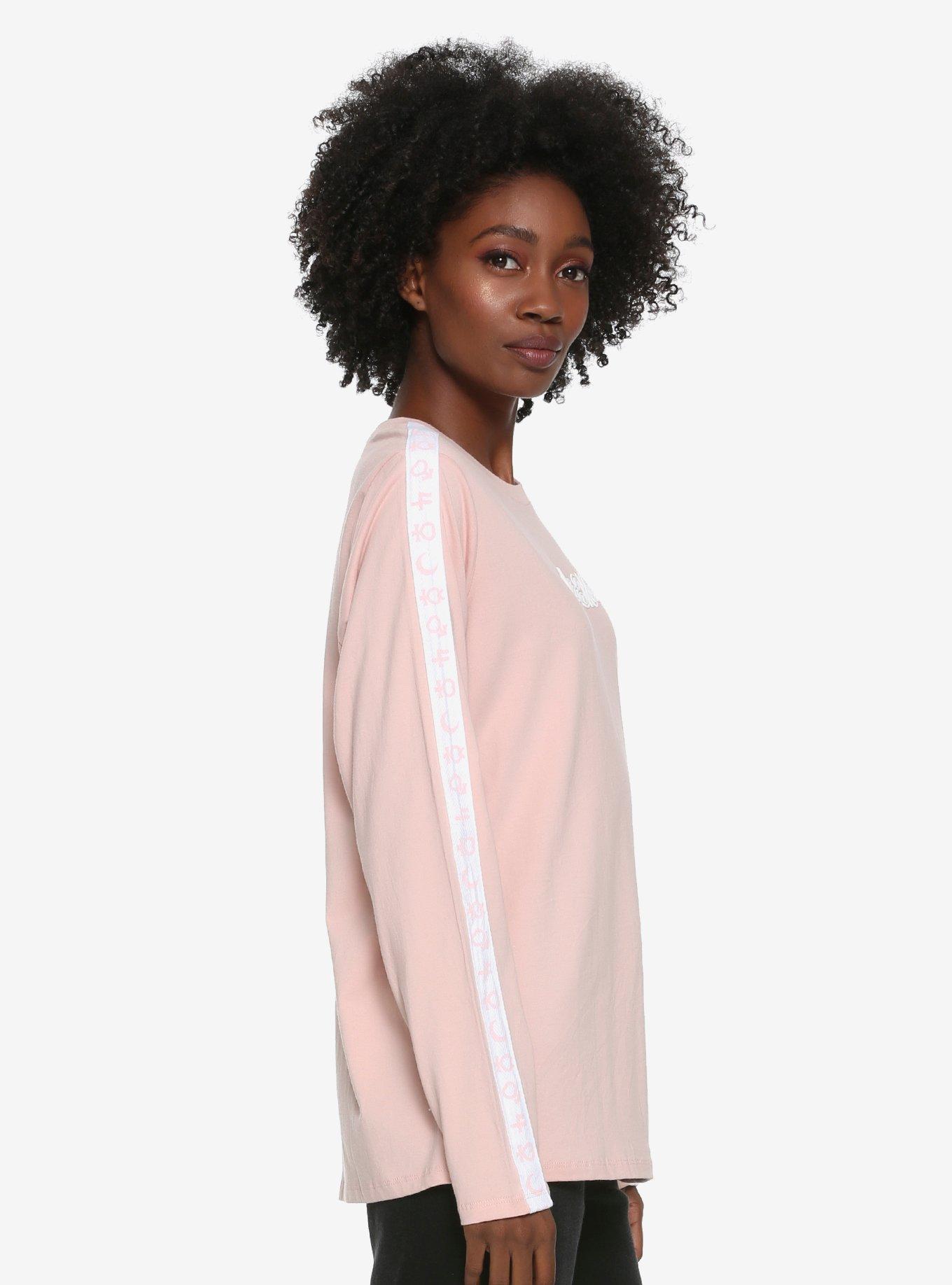 Sailor Moon Pink Taped Long-Sleeve Shirt - BoxLunch Exclusive, , alternate