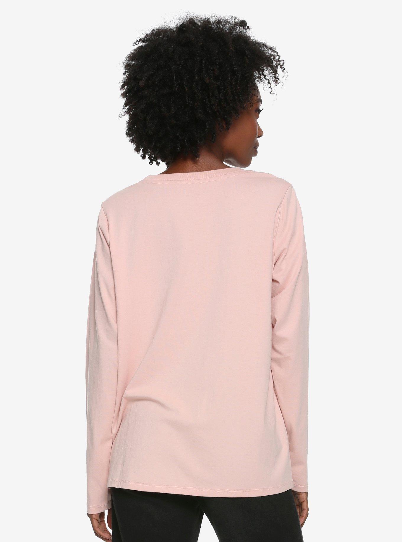 Sailor Moon Pink Taped Long-Sleeve Shirt - BoxLunch Exclusive, , alternate