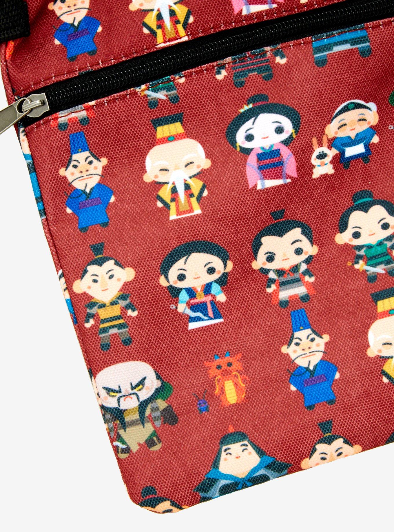 Loungefly Disney Mulan Chibi Passport Crossbody Bag, , alternate