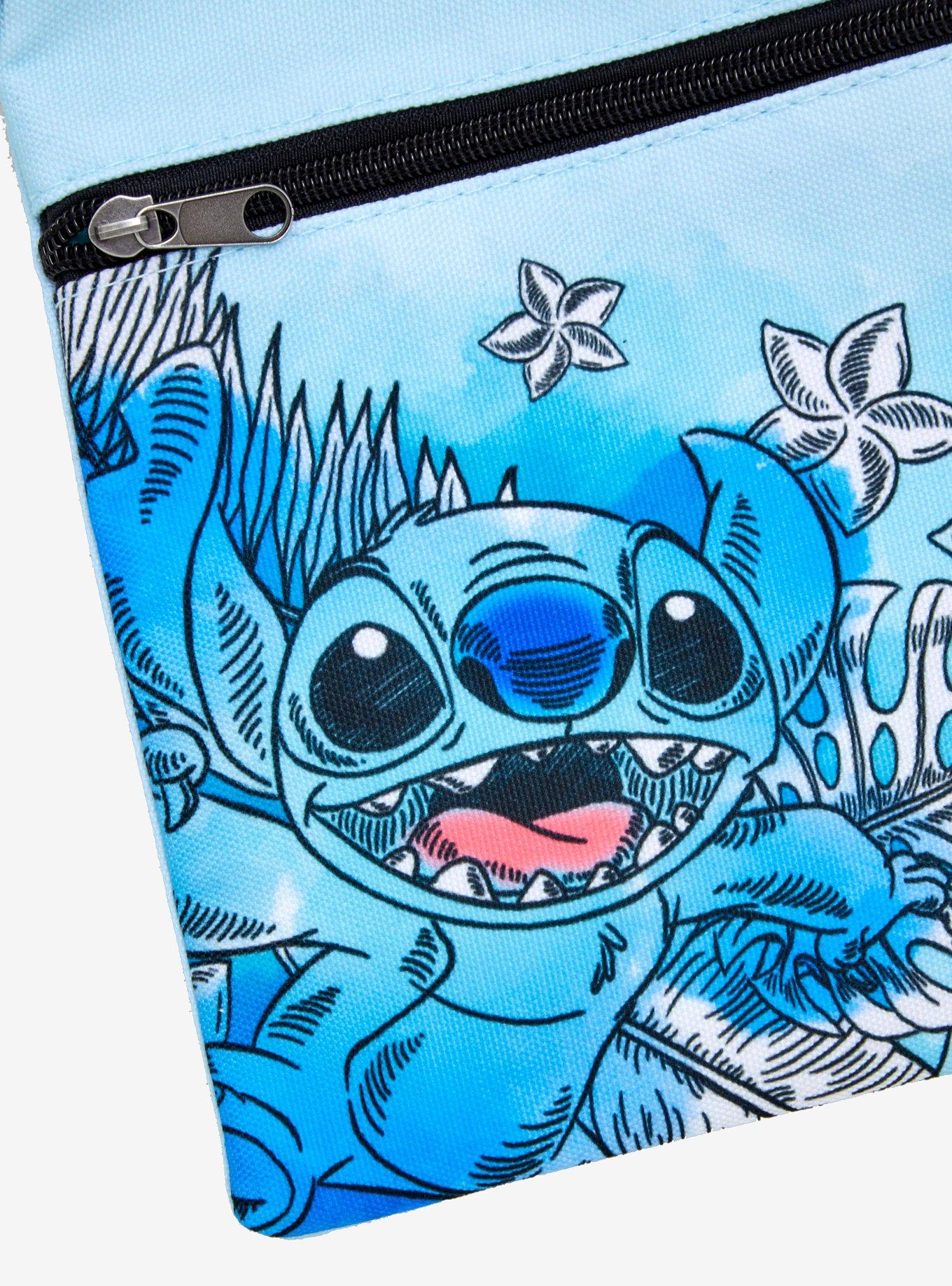 Loungefly Disney Lilo & Stitch Watercolor Passport Crossbody Bag, , alternate