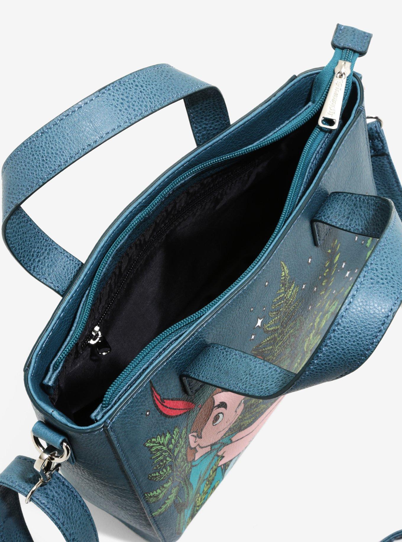 Loungefly Disney Peter Pan Leaves Mini Tote Bag, , alternate