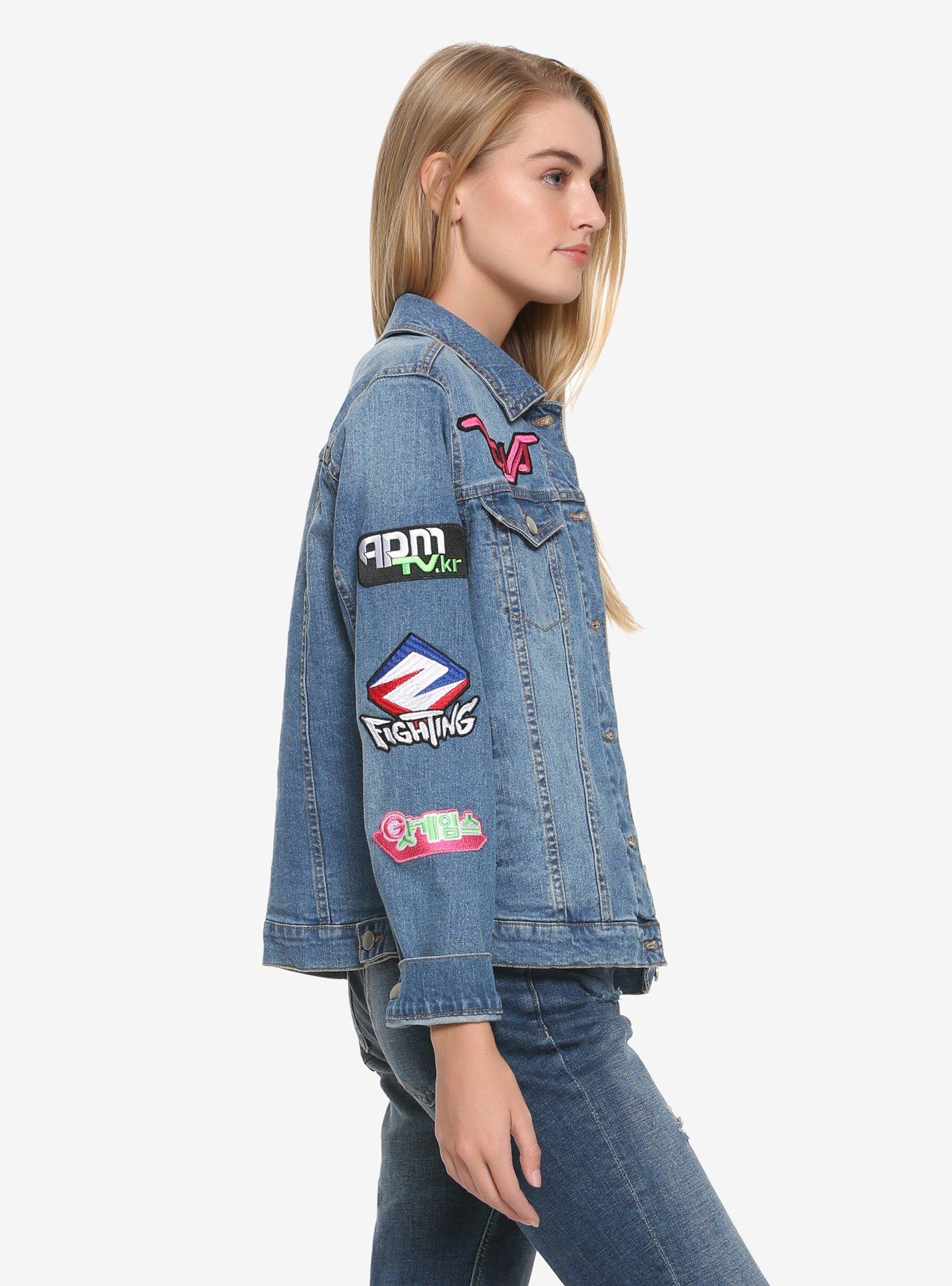 Overwatch D.Va Womens Denim Jacket - BoxLunch Exclusive, , alternate
