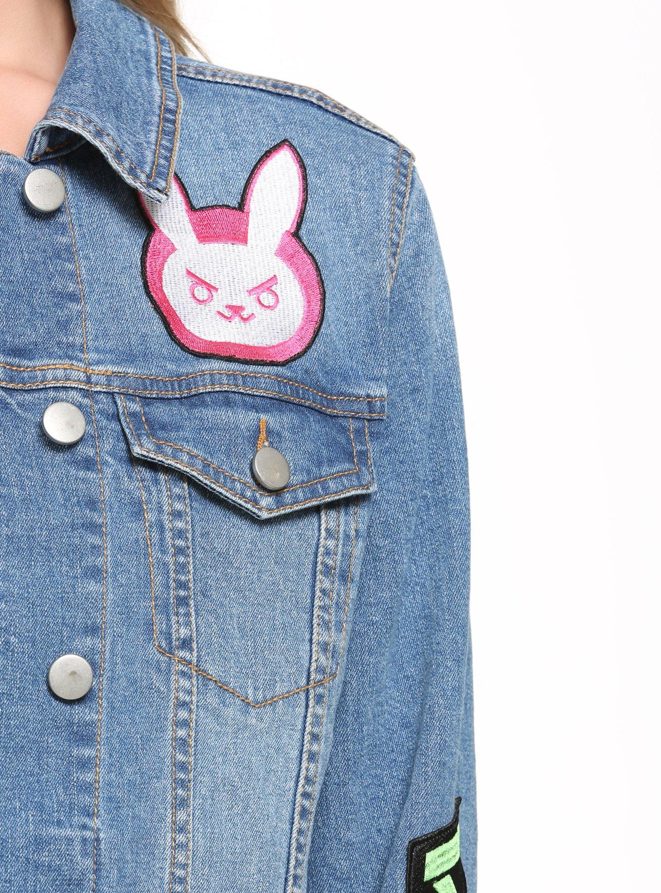 Overwatch D.Va Womens Denim Jacket - BoxLunch Exclusive, , alternate