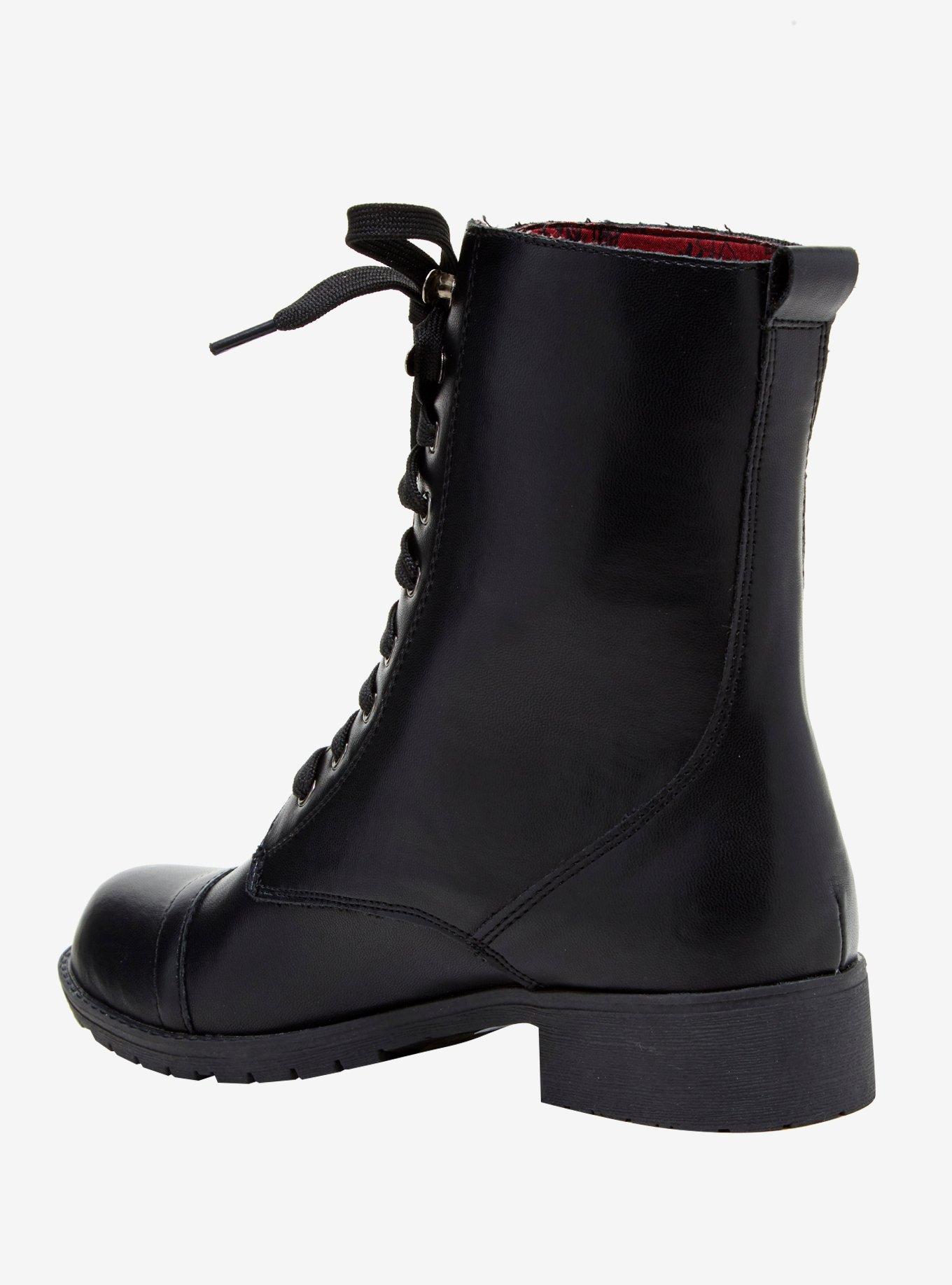 Supernatural Embossed Anti-Possession Combat Boots, , alternate
