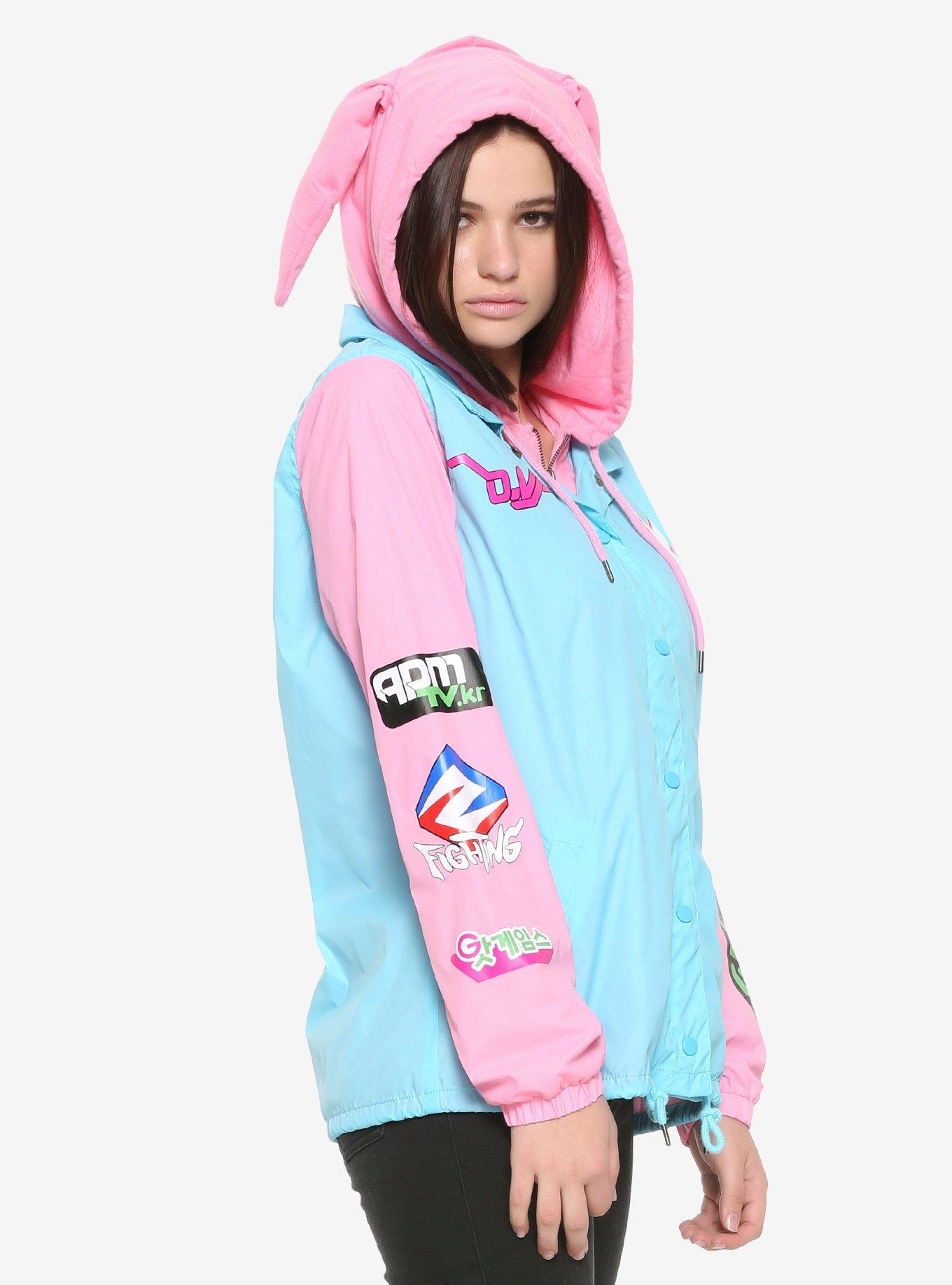 Her Universe Overwatch D.Va Girls Hooded Windbreaker, , alternate