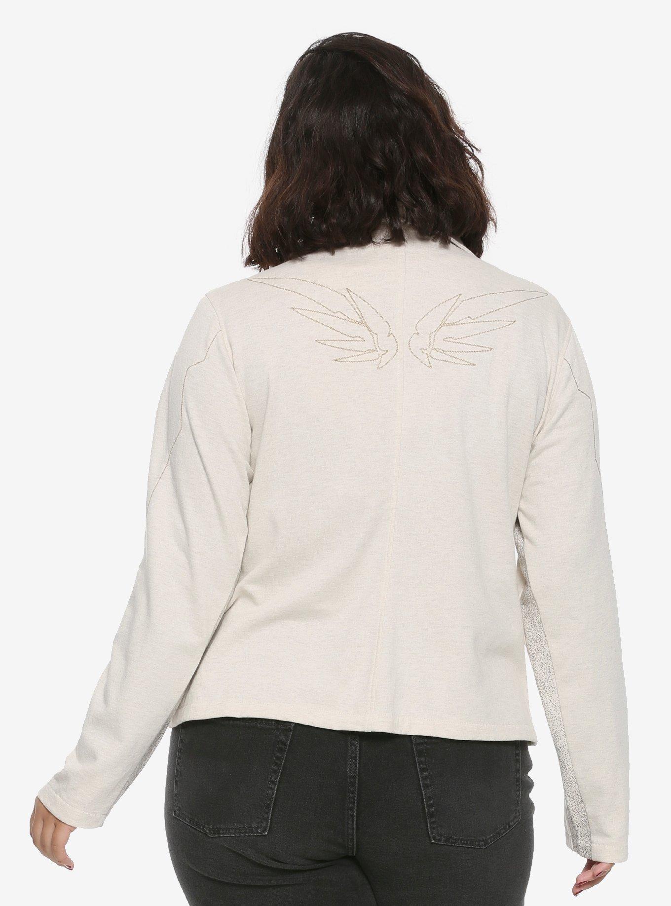 Her Universe Overwatch Mercy Jersey Girls Moto Jacket Plus Size, , alternate