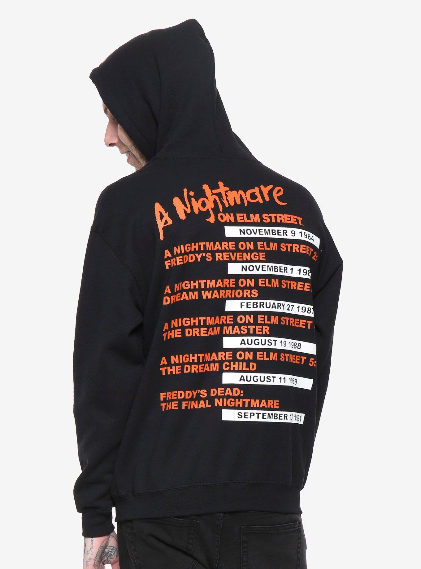 A Nightmare On Elm Street Movie Tour Hoodie, BLACK, alternate