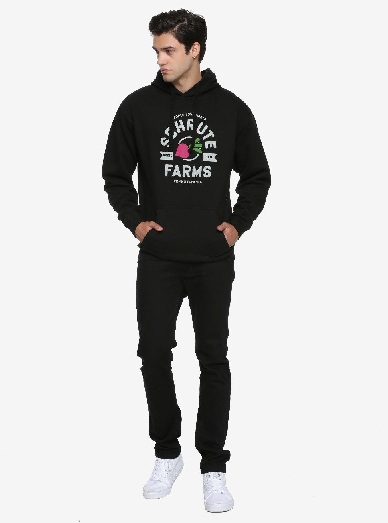 The Office Schrute Farms Black Hoodie, BLACK, alternate