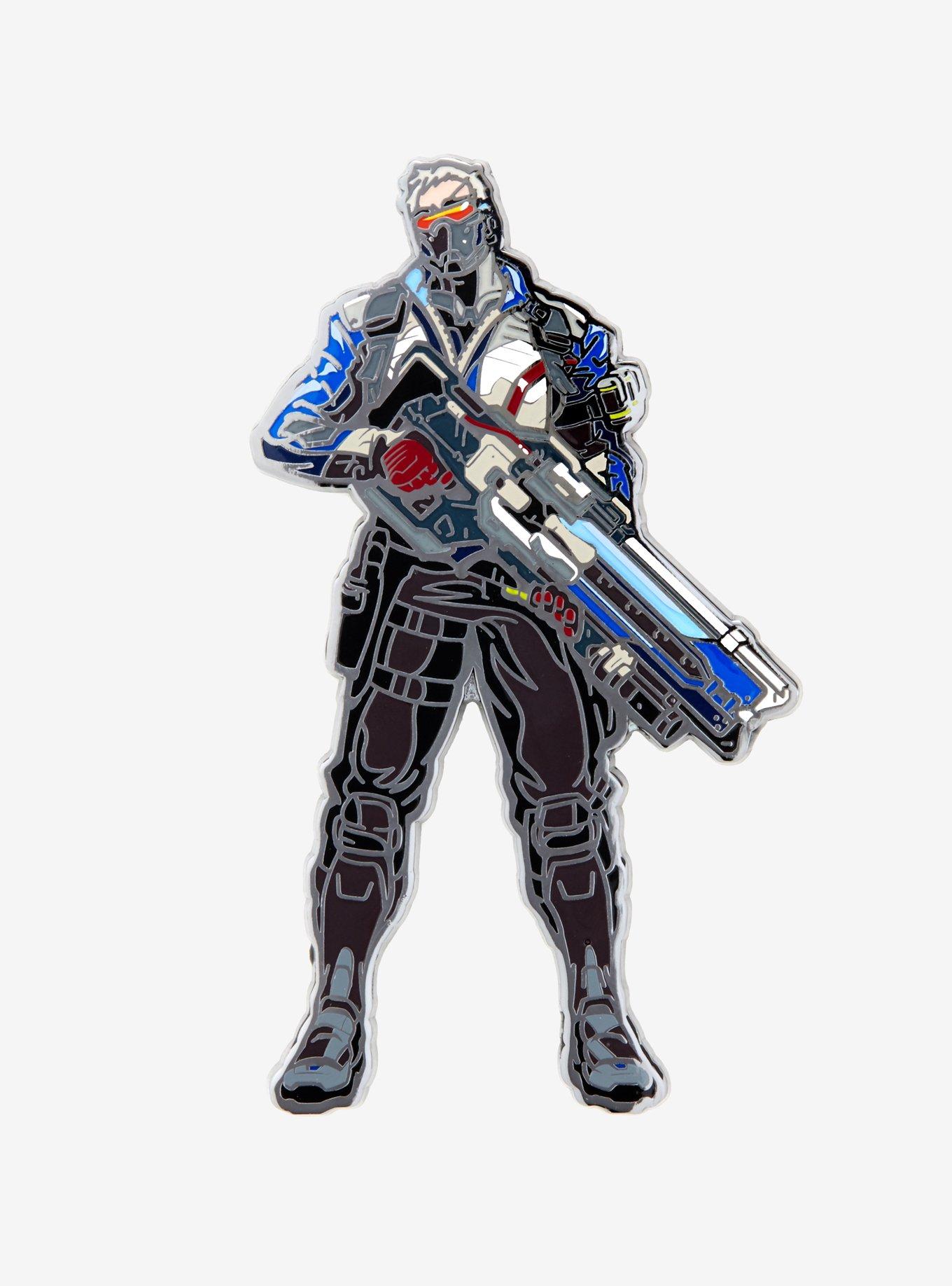 FiGPiN Overwatch Soldier: 76 Enamel Pin, , alternate
