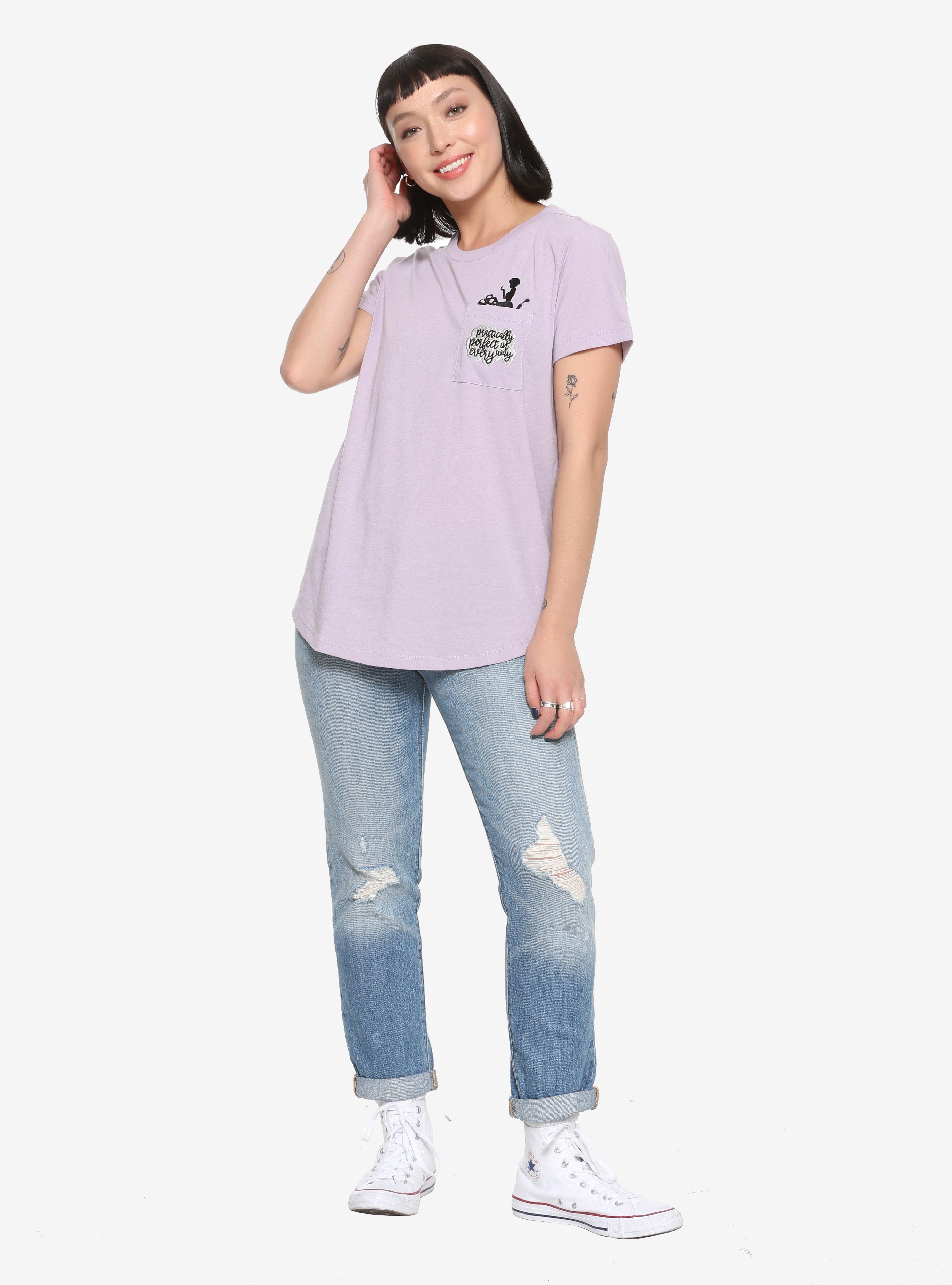 Disney Mary Poppins Returns Practically Perfect Pocket Purple T-Shirt, , alternate