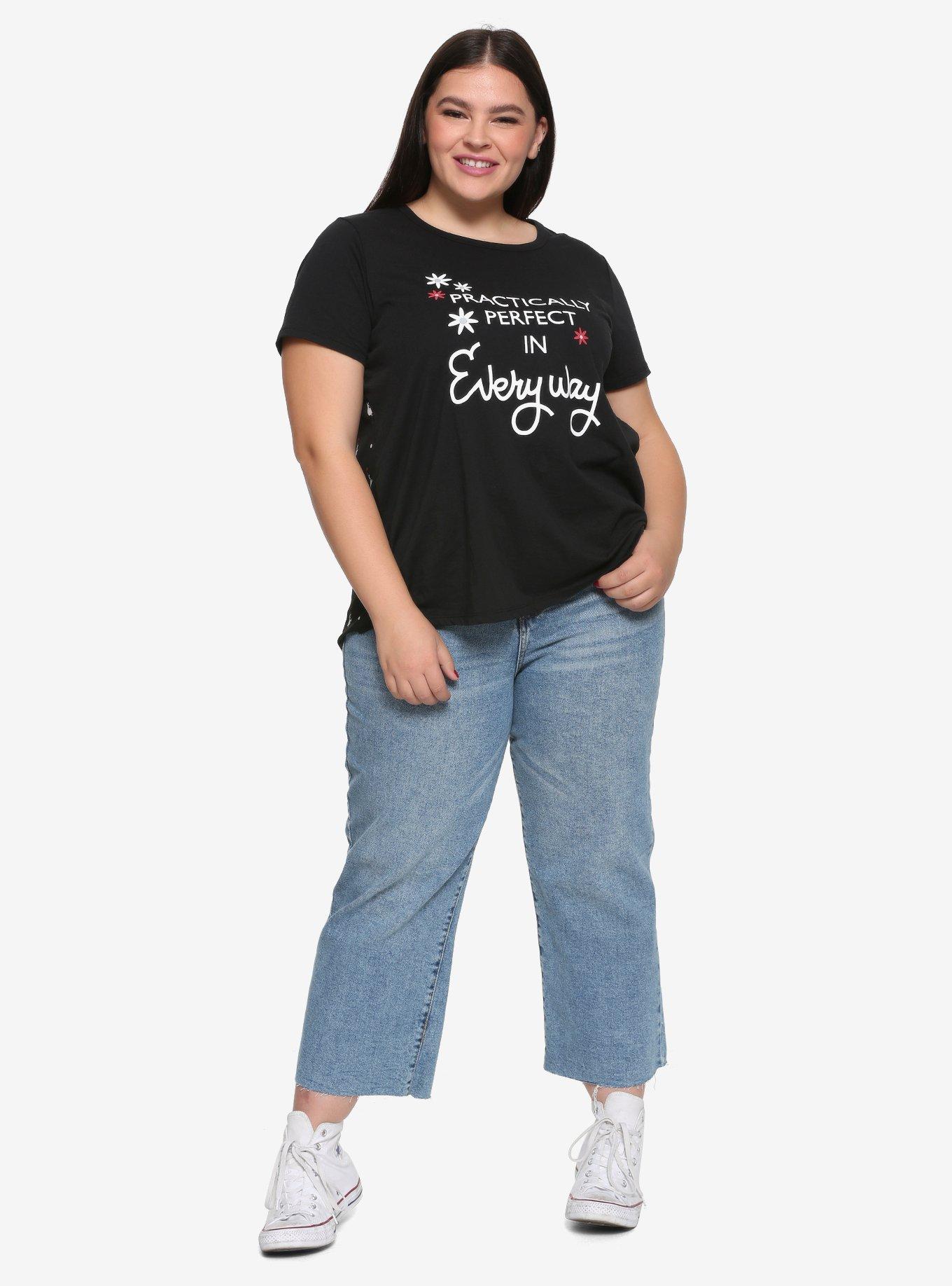 Disney Mary Poppins Returns Practically Perfect Chiffon Back Top Plus Size, , alternate