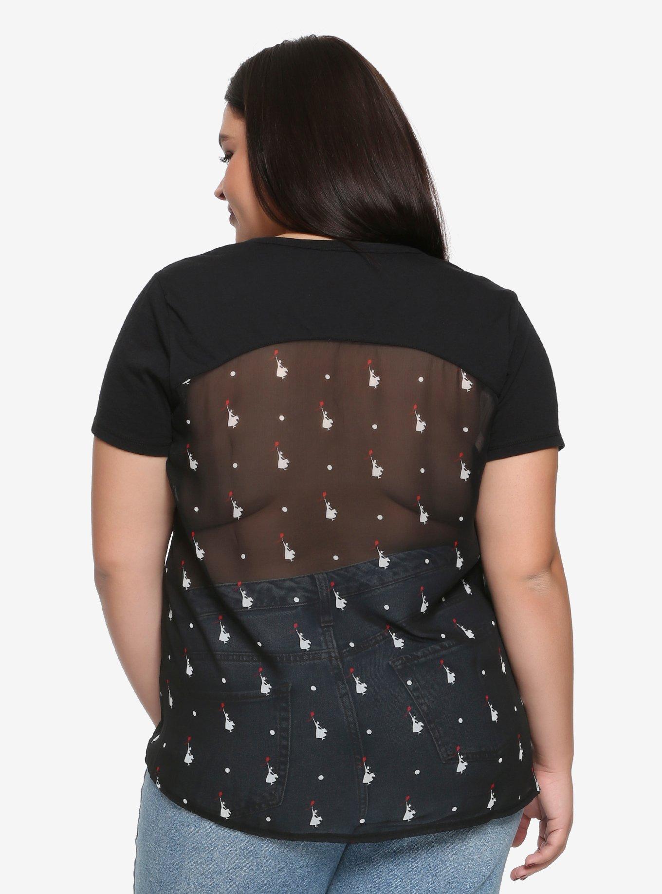 Disney Mary Poppins Returns Practically Perfect Chiffon Back Top Plus Size, , alternate