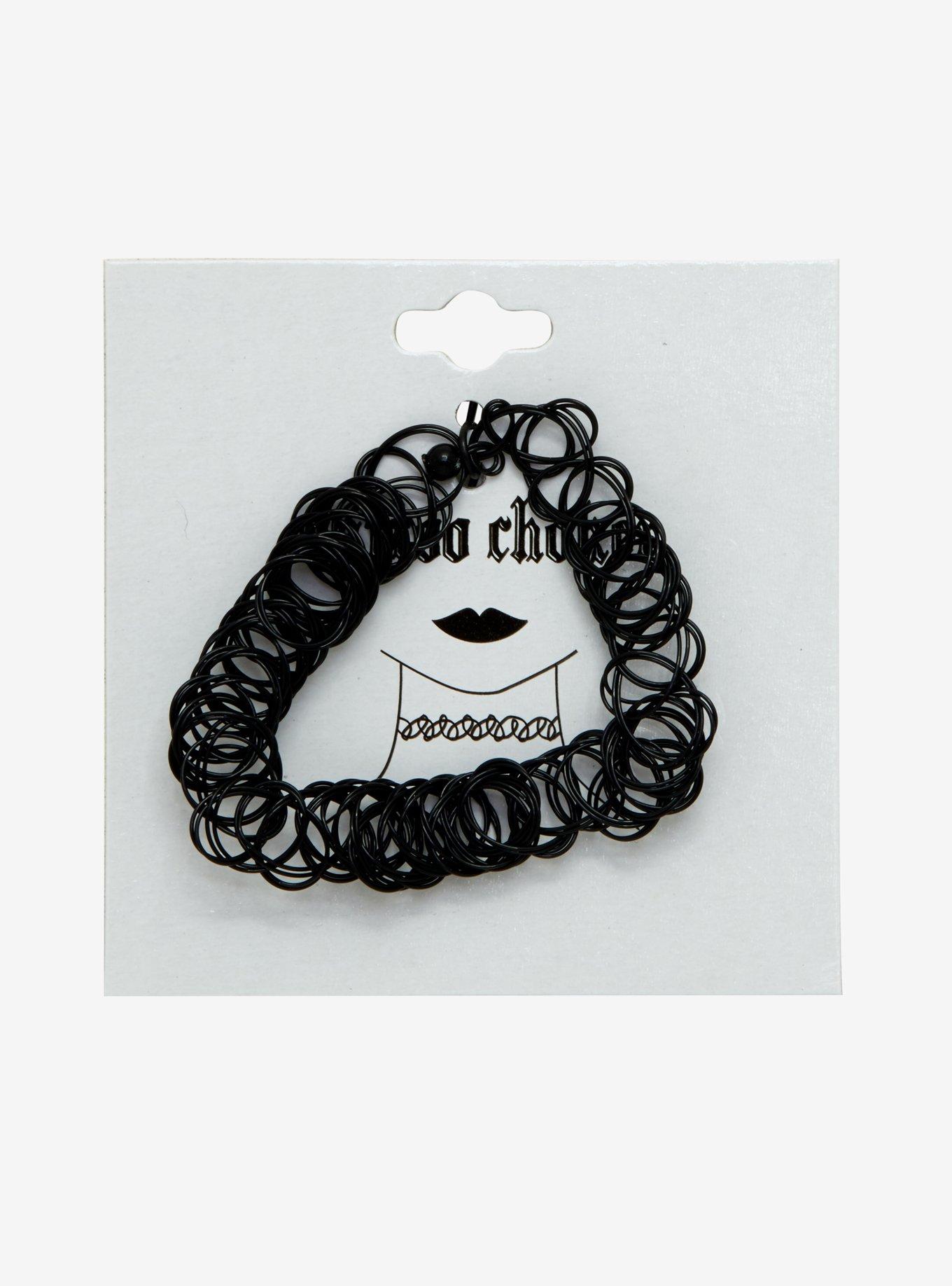 Black Basic Tattoo Choker, , alternate