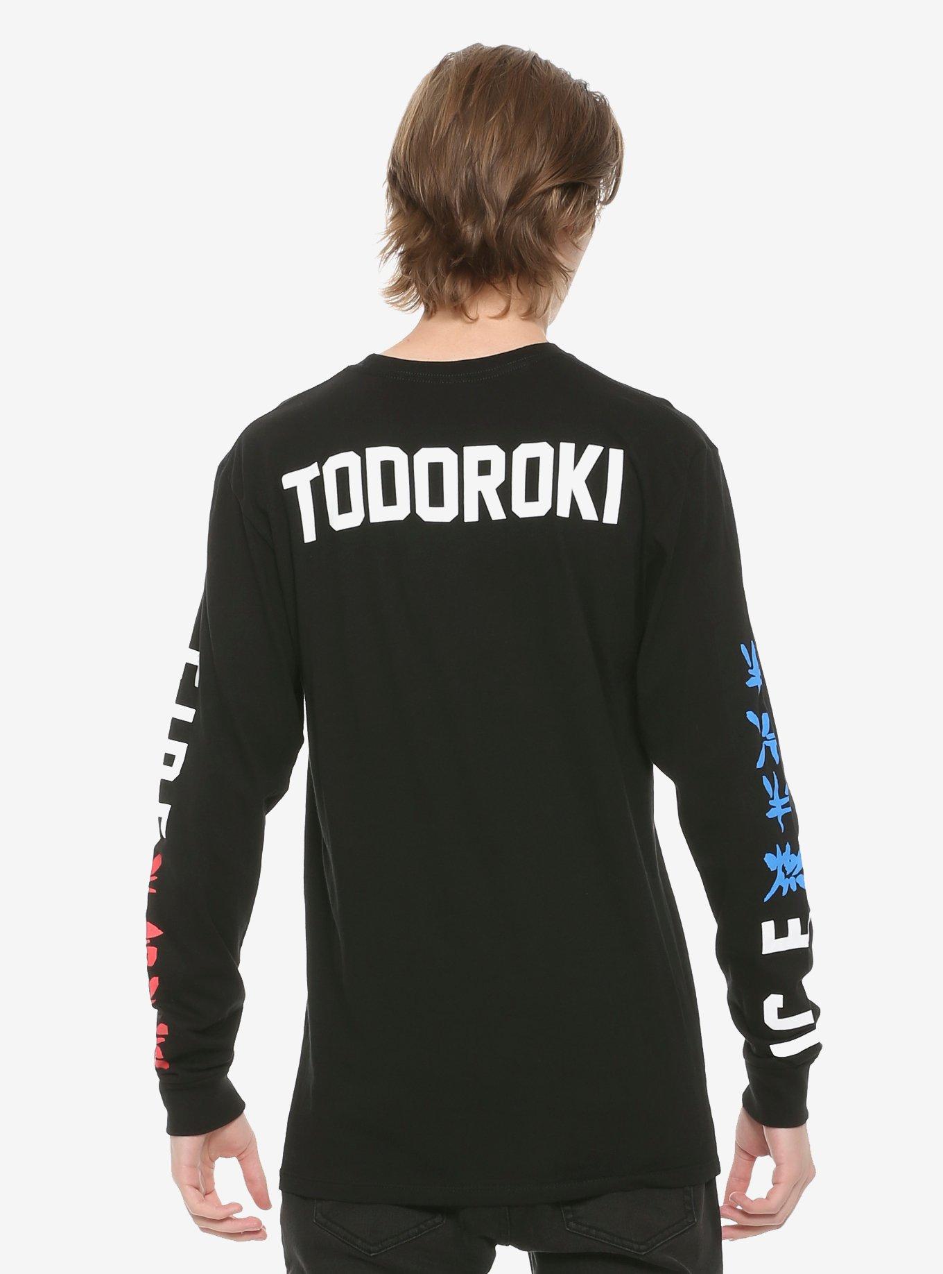 My Hero Academia Todoroki Fire Ice Long-Sleeve T-Shirt, MULTI, alternate