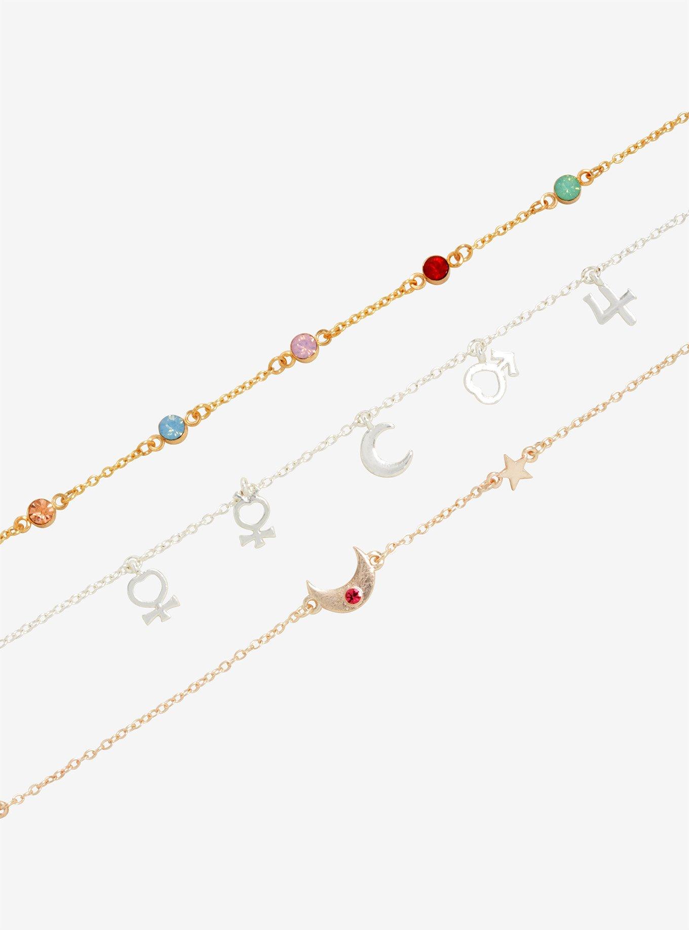 Sailor Moon Scout Charm Bracelet Set - BoxLunch Exclusive, , alternate