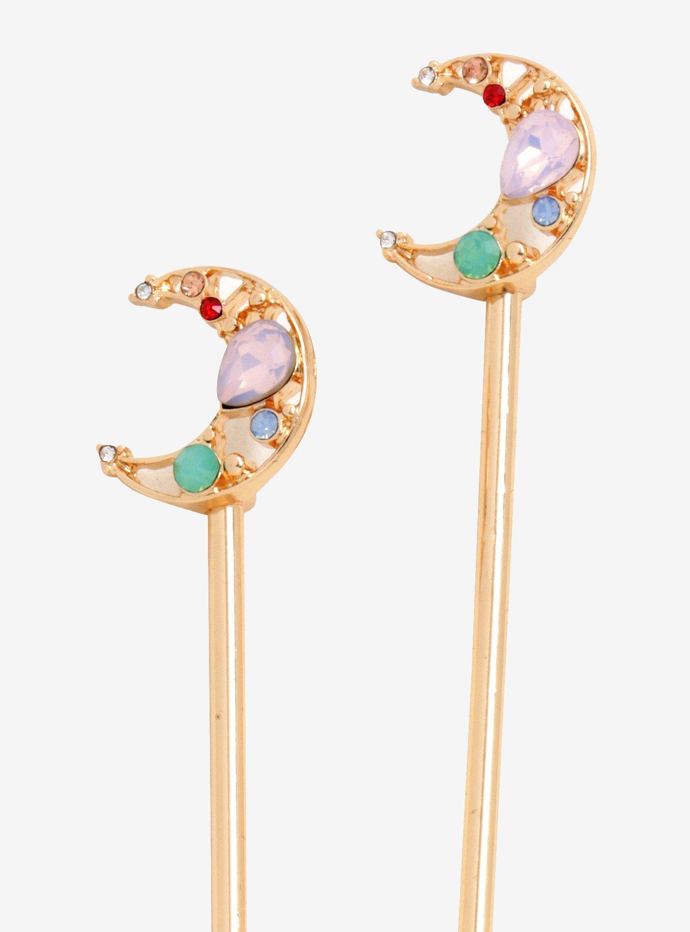 Sailor Moon Gold Hair Sticks - BoxLunch Exclusive, , alternate