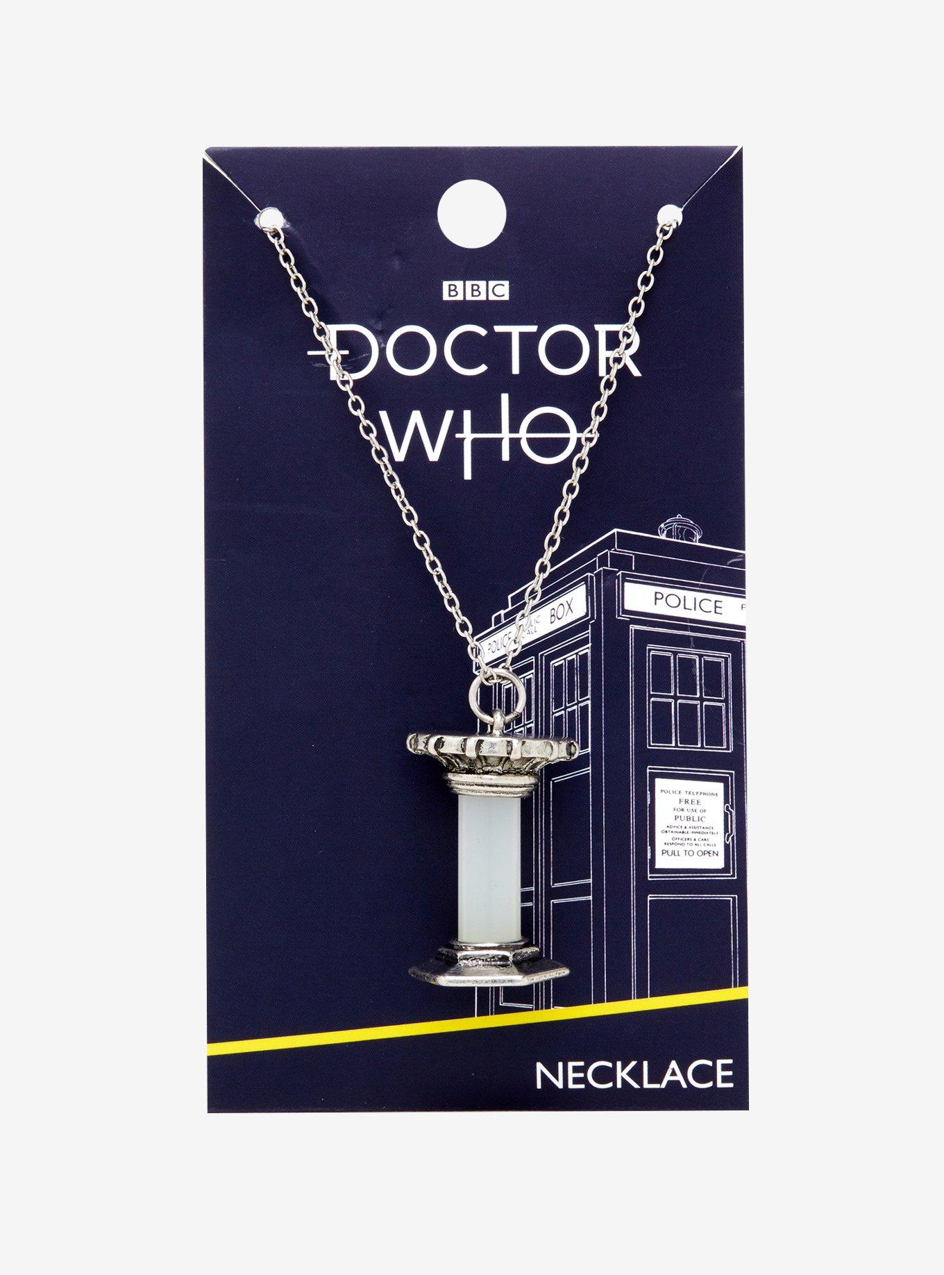 Doctor Who TARDIS Core Glow-In-The-Dark Necklace, , alternate