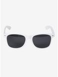 White Retro Sunglasses, , alternate