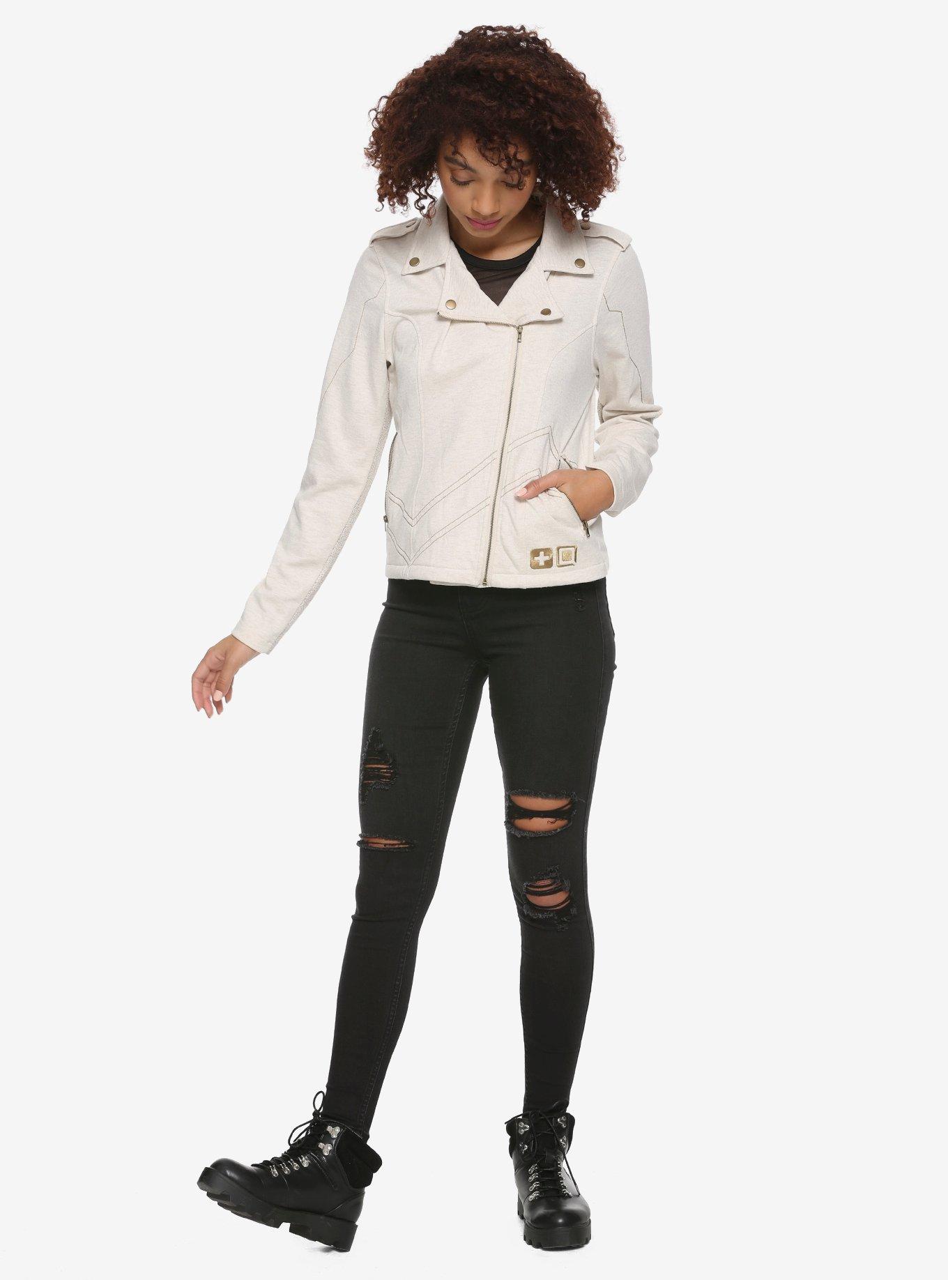 Overwatch Mercy Jersey Moto Jacket, , alternate
