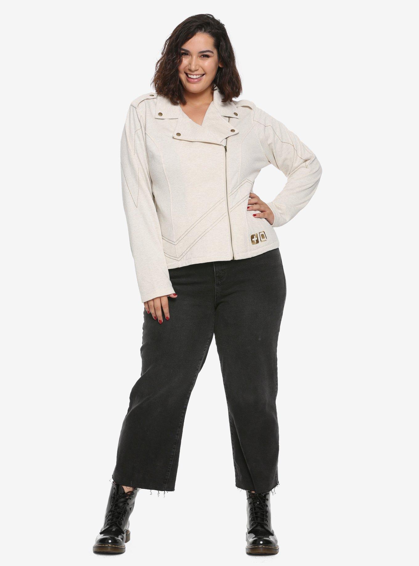 Overwatch Mercy Jersey Moto Jacket Plus Size, , alternate
