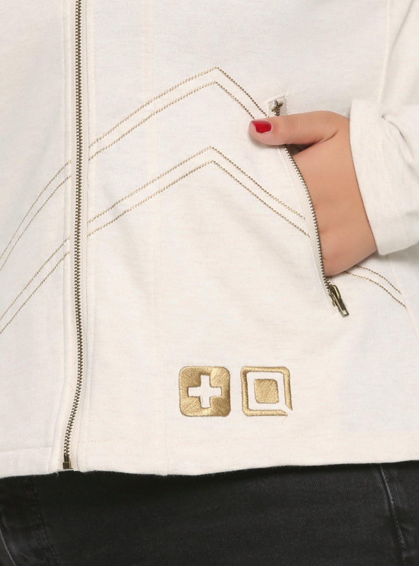 Overwatch Mercy Jersey Moto Jacket Plus Size, , alternate