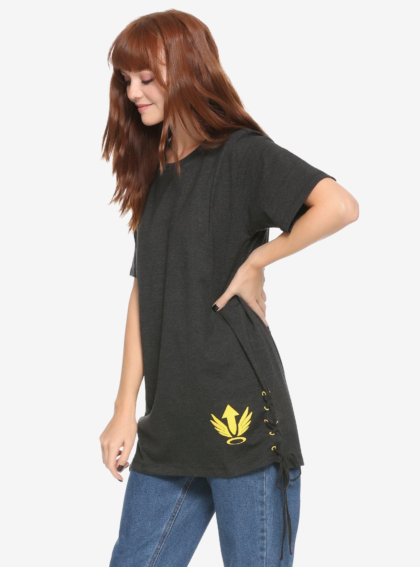 Overwatch Mercy Side Lace-Up T-Shirt, , alternate