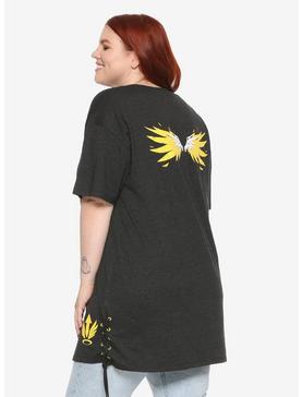 Overwatch Mercy Side Lace-Up T-Shirt Plus Size, , hi-res