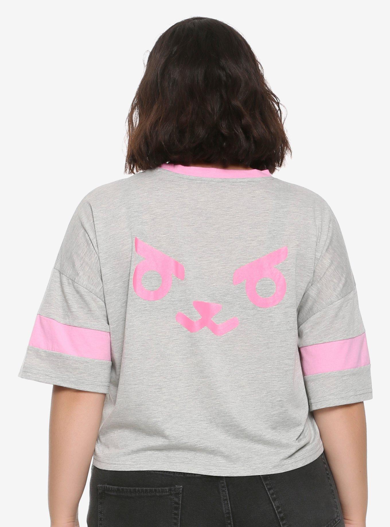 Overwatch D.Va Crop T-Shirt Plus Size, , alternate
