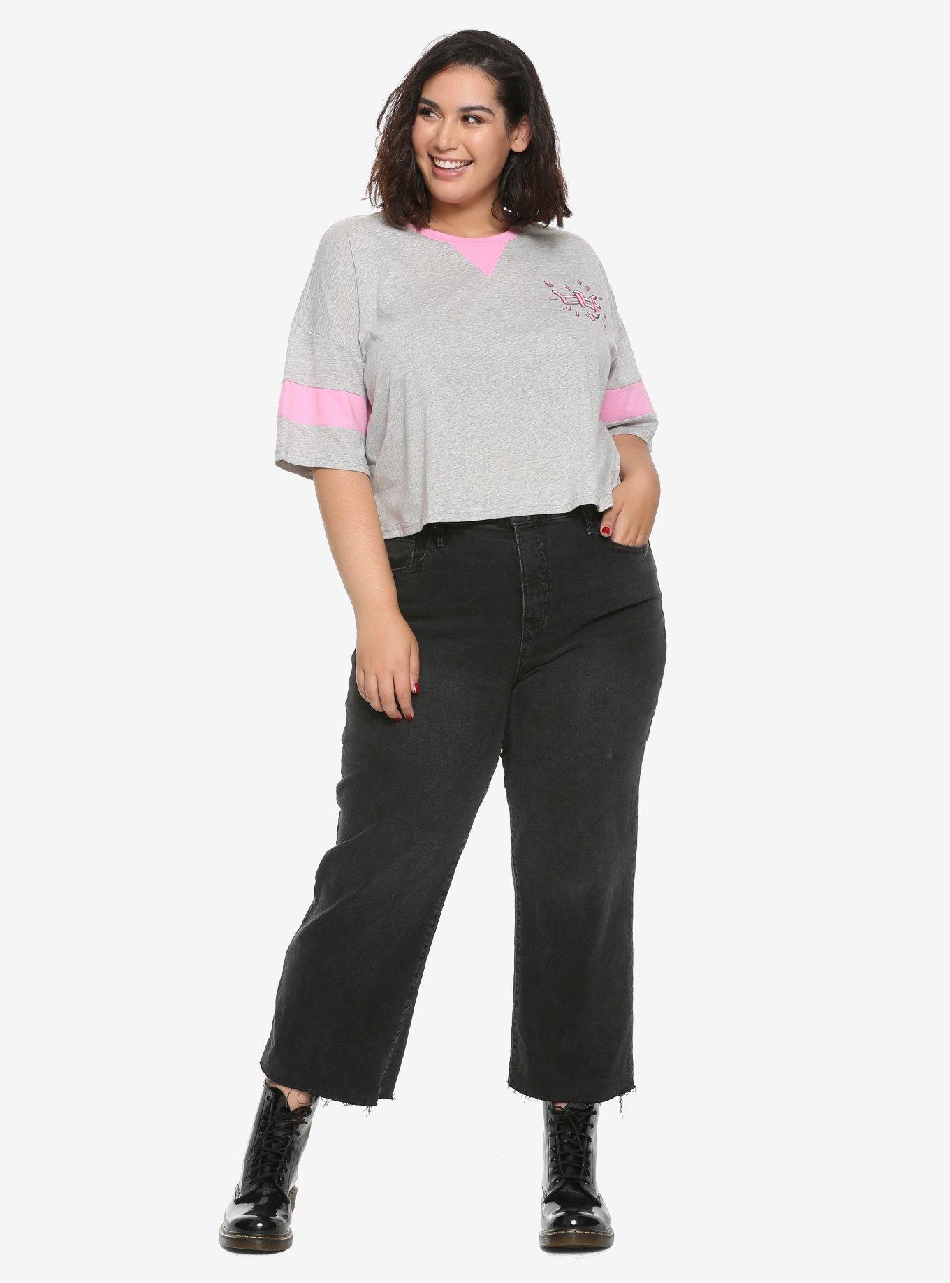 Overwatch D.Va Crop T-Shirt Plus Size, , alternate