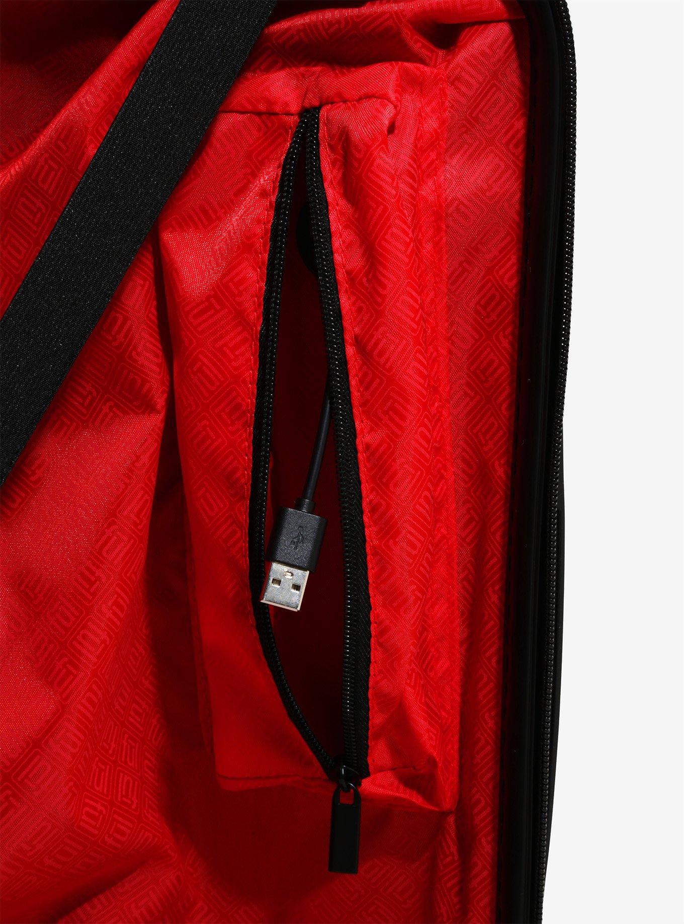 Disney Mickey Mouse Striped 21 Inch Luggage, , alternate