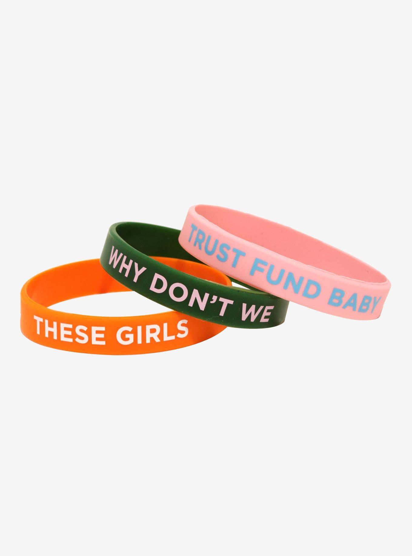 Why Don't We These Girls Rubber Bracelet Set, , alternate