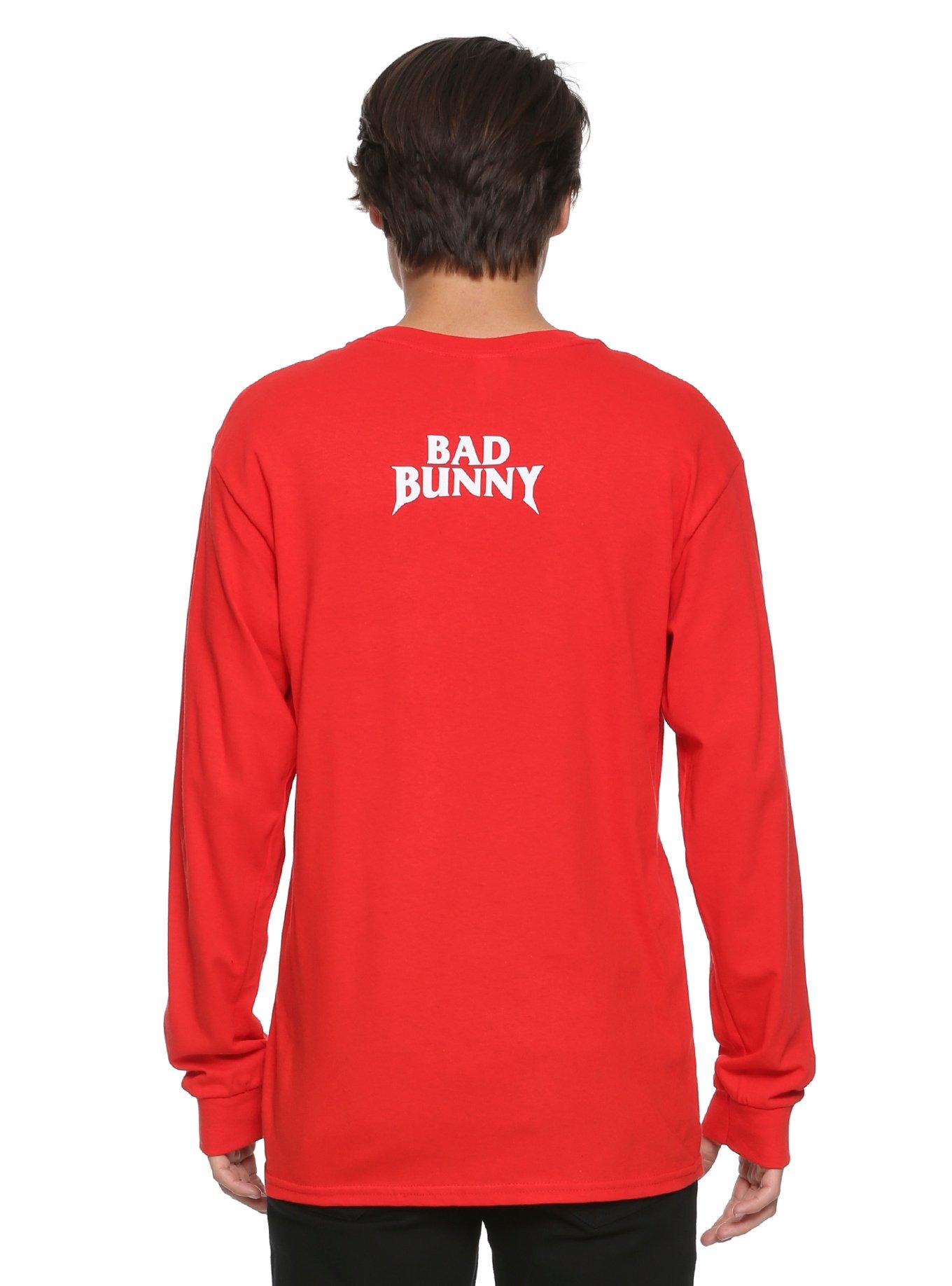 Bad Bunny Pop Cartoon Long-Sleeve T-Shirt, , alternate