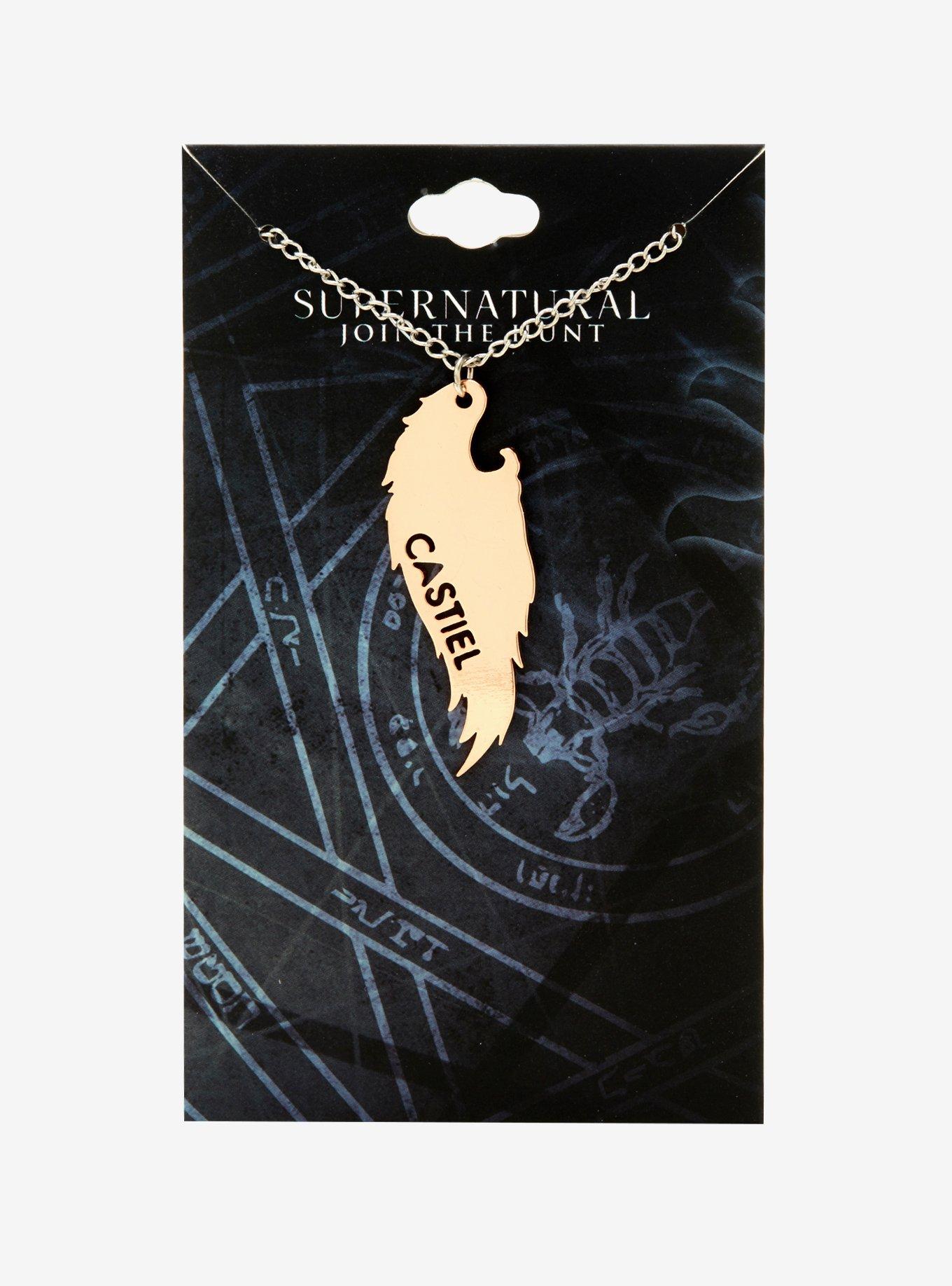 Supernatural Castiel Wing Necklace, , alternate