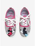 Plus Size Disney Mickey Mouse & Minnie Mouse Kissing Lace-Up Sneakers, , alternate