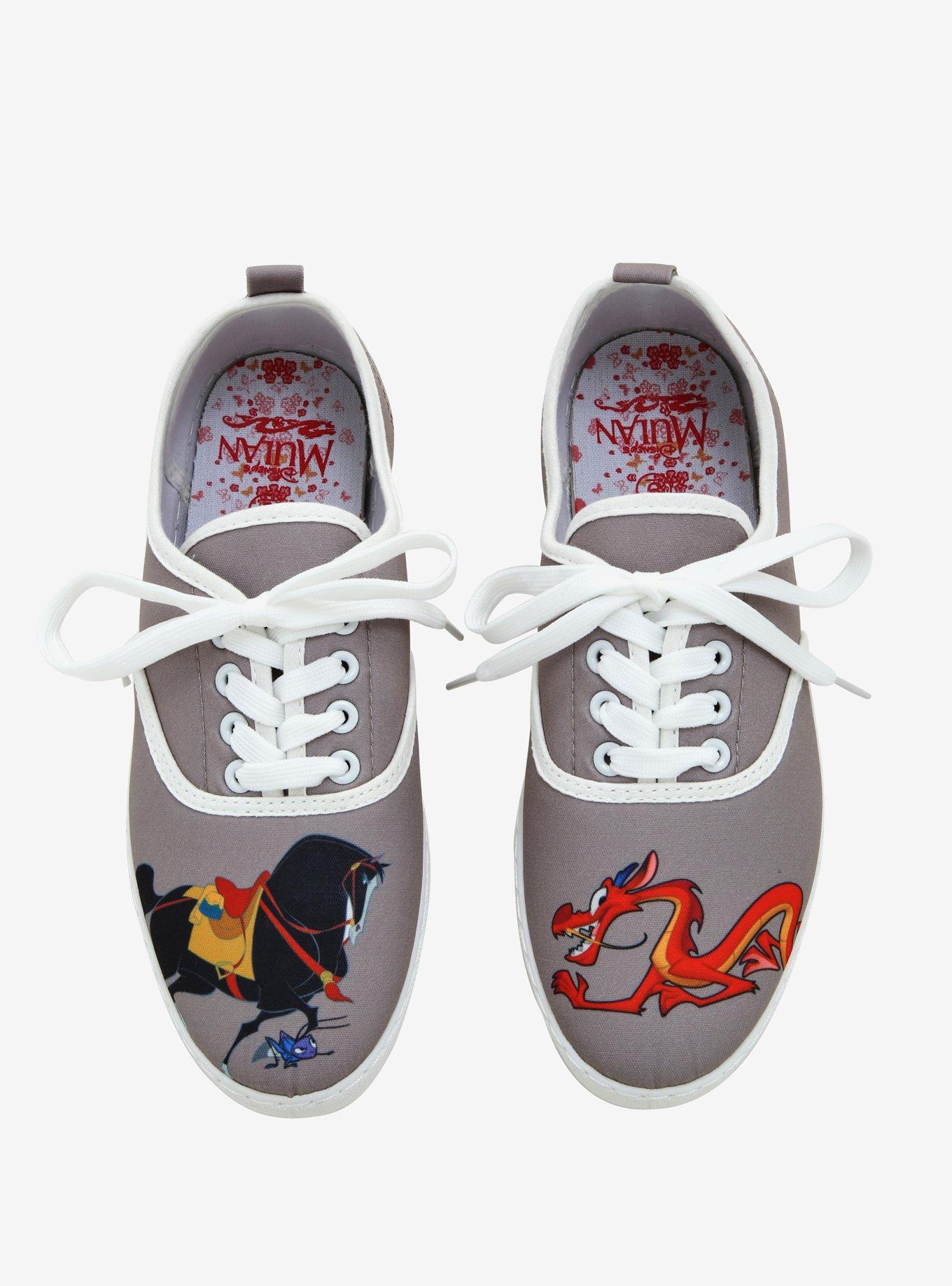 Disney Mulan Mushu Kahn & Cric-Kee Lace-Up Sneakers, , alternate