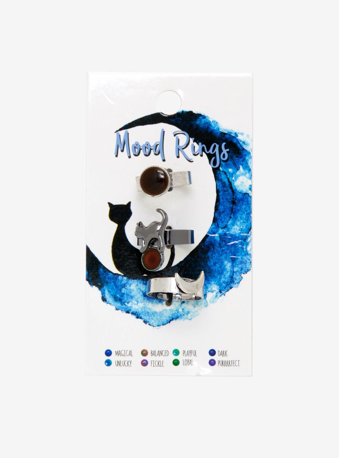 Black Cat Mood Ring Set, , alternate