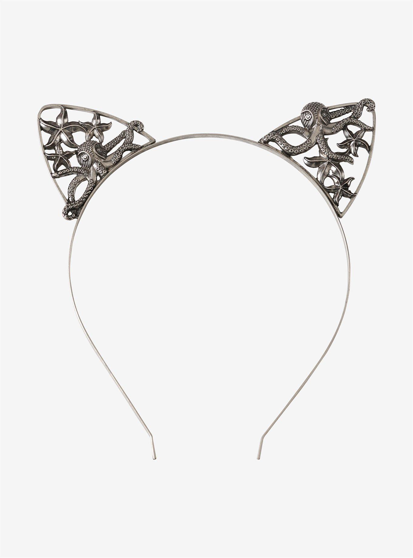 Octopus Cat Ears Headband, , alternate