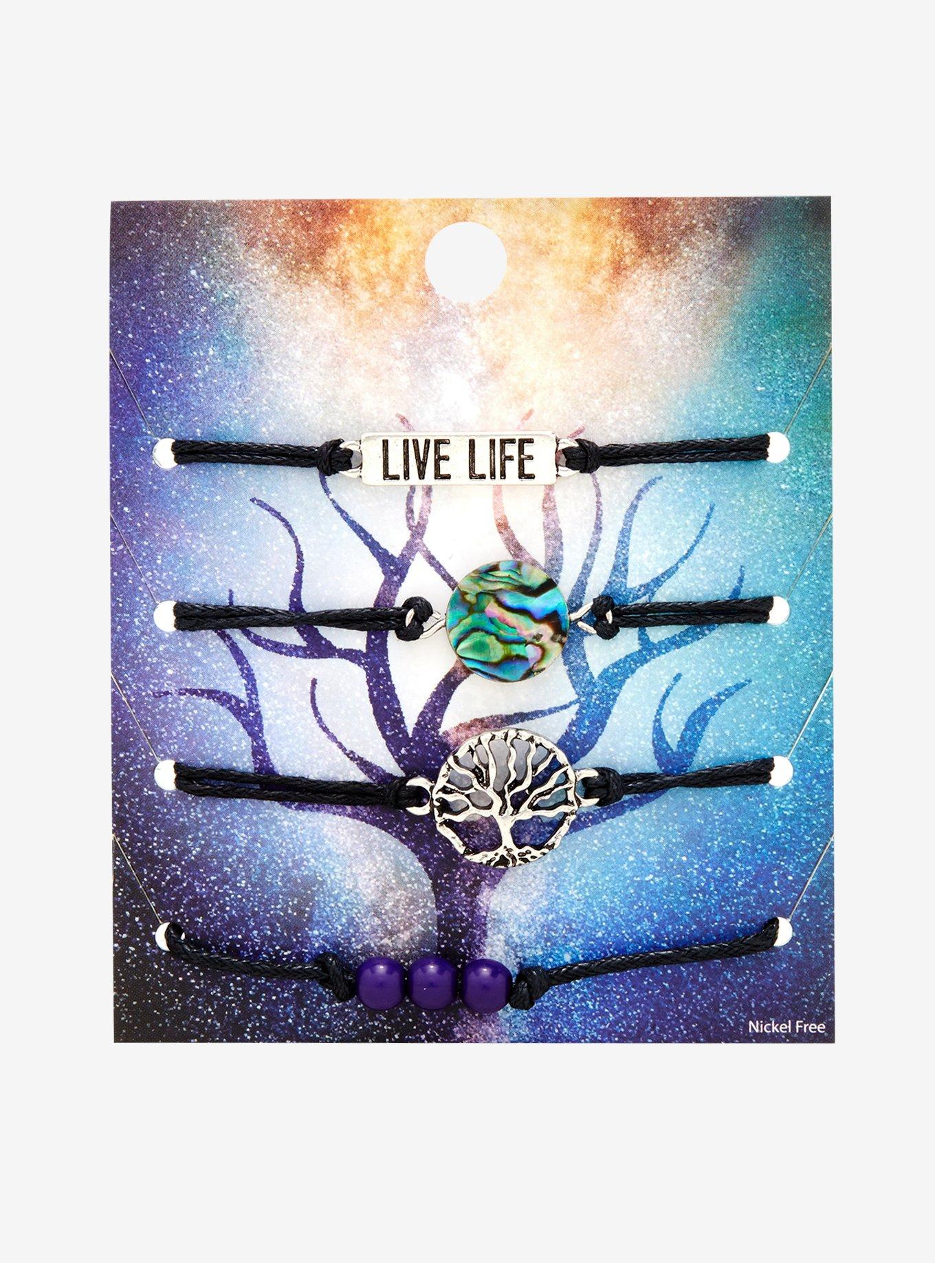 Tree Of Life Cord Bracelet Set, , alternate