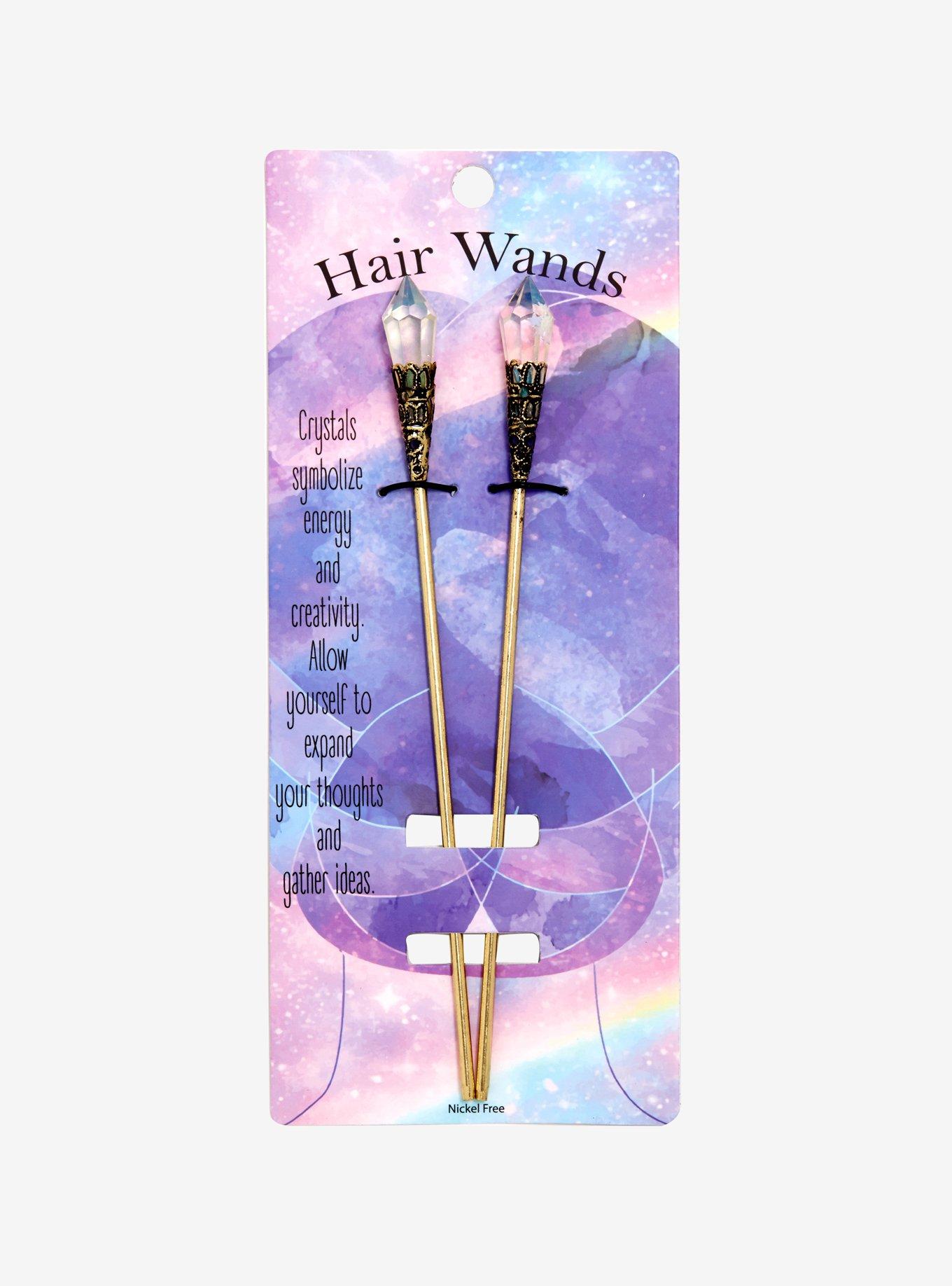 Crystal Wand Hair Pin Set, , alternate