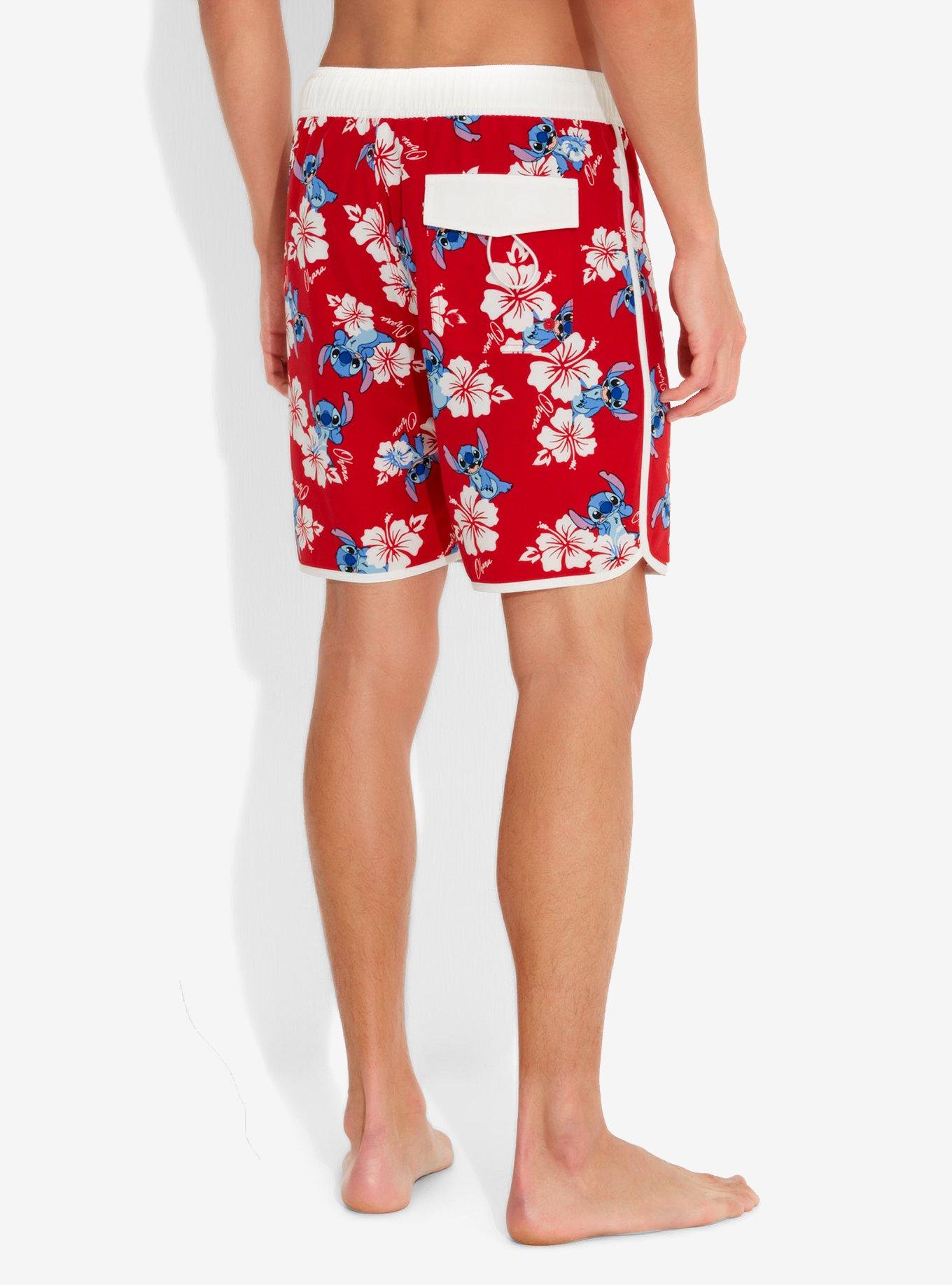 Disney Lilo & Stitch Swim Trunks, RED, alternate