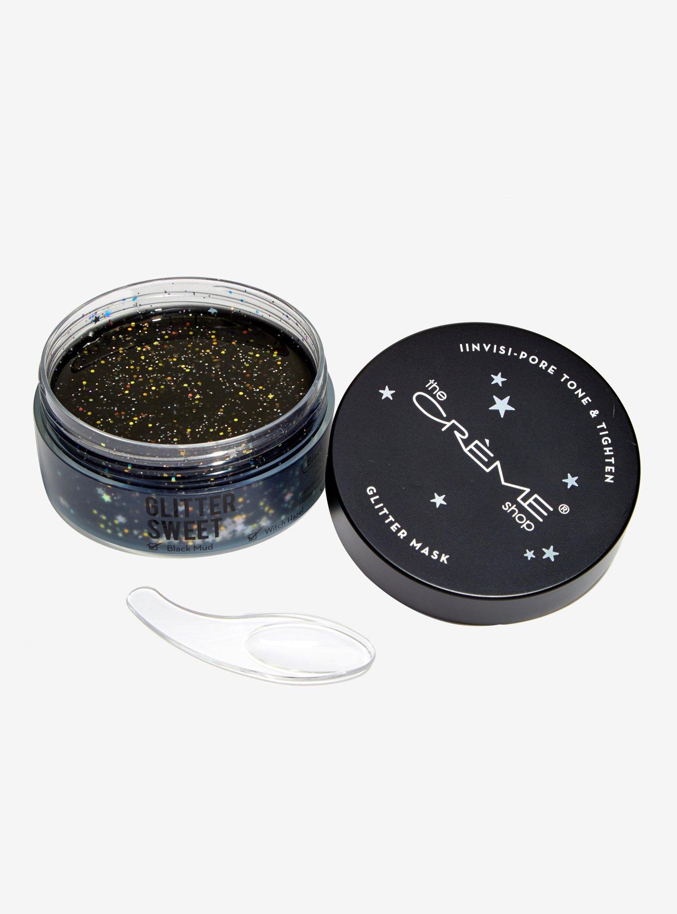 Black Galaxy Glitter Face Mask, , alternate