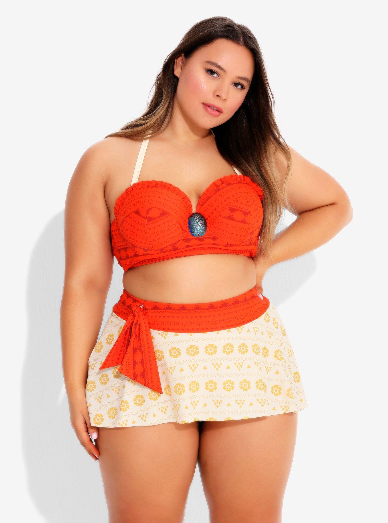 Disney Moana Heart Of Te Fiti Swim Bottoms Plus Size, MULTI, alternate