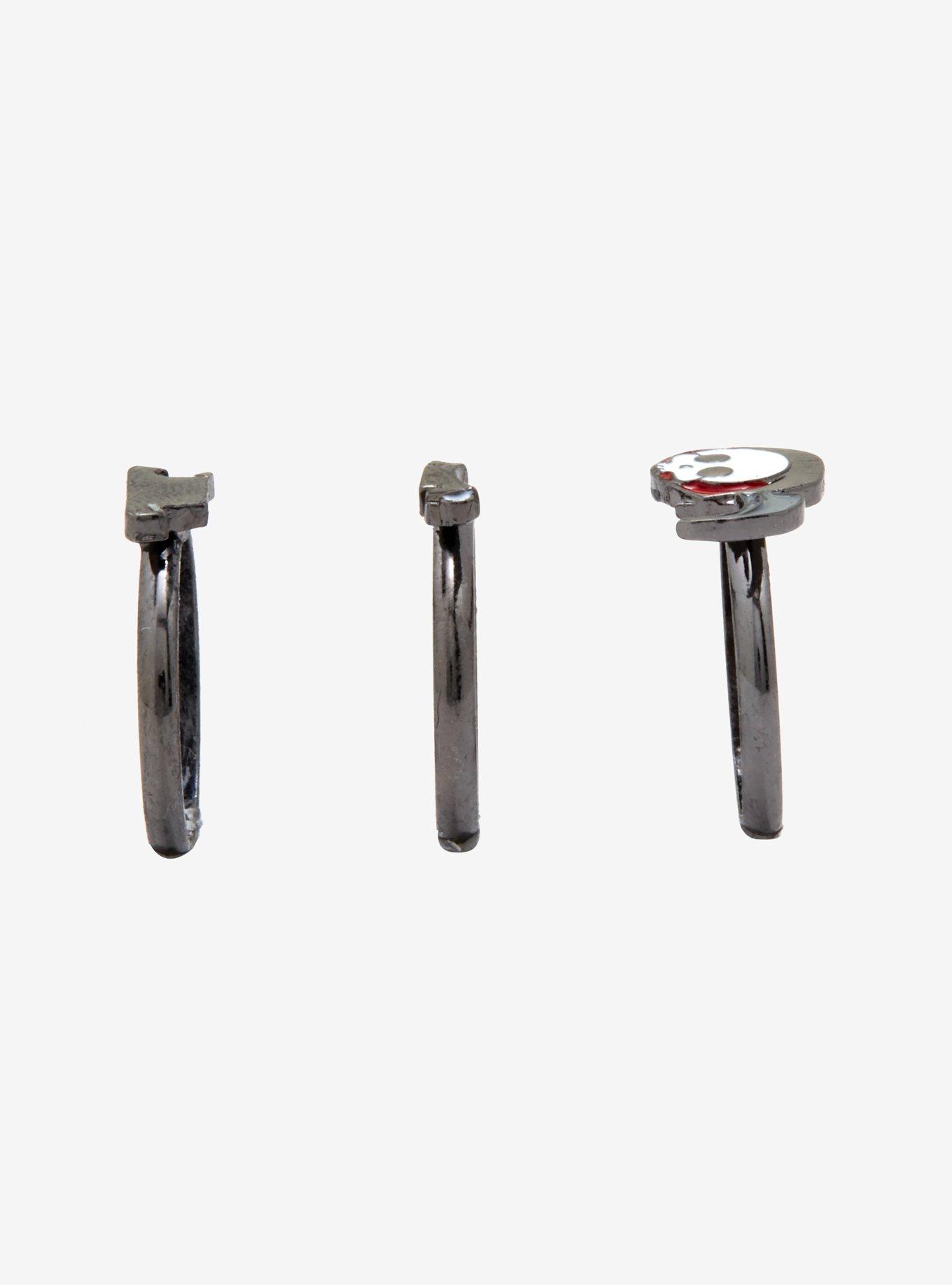 Chibi Death Stackable Ring Set, , alternate