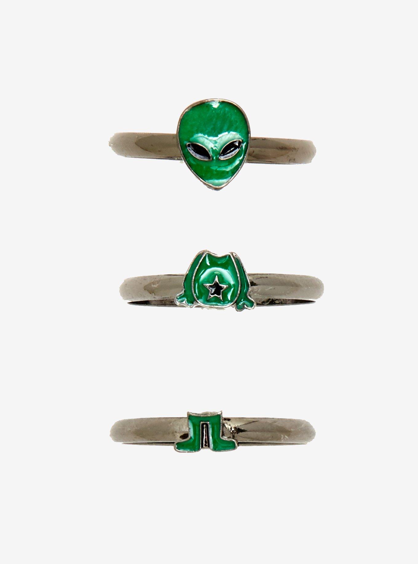 Alien Stackable Ring Set, , alternate