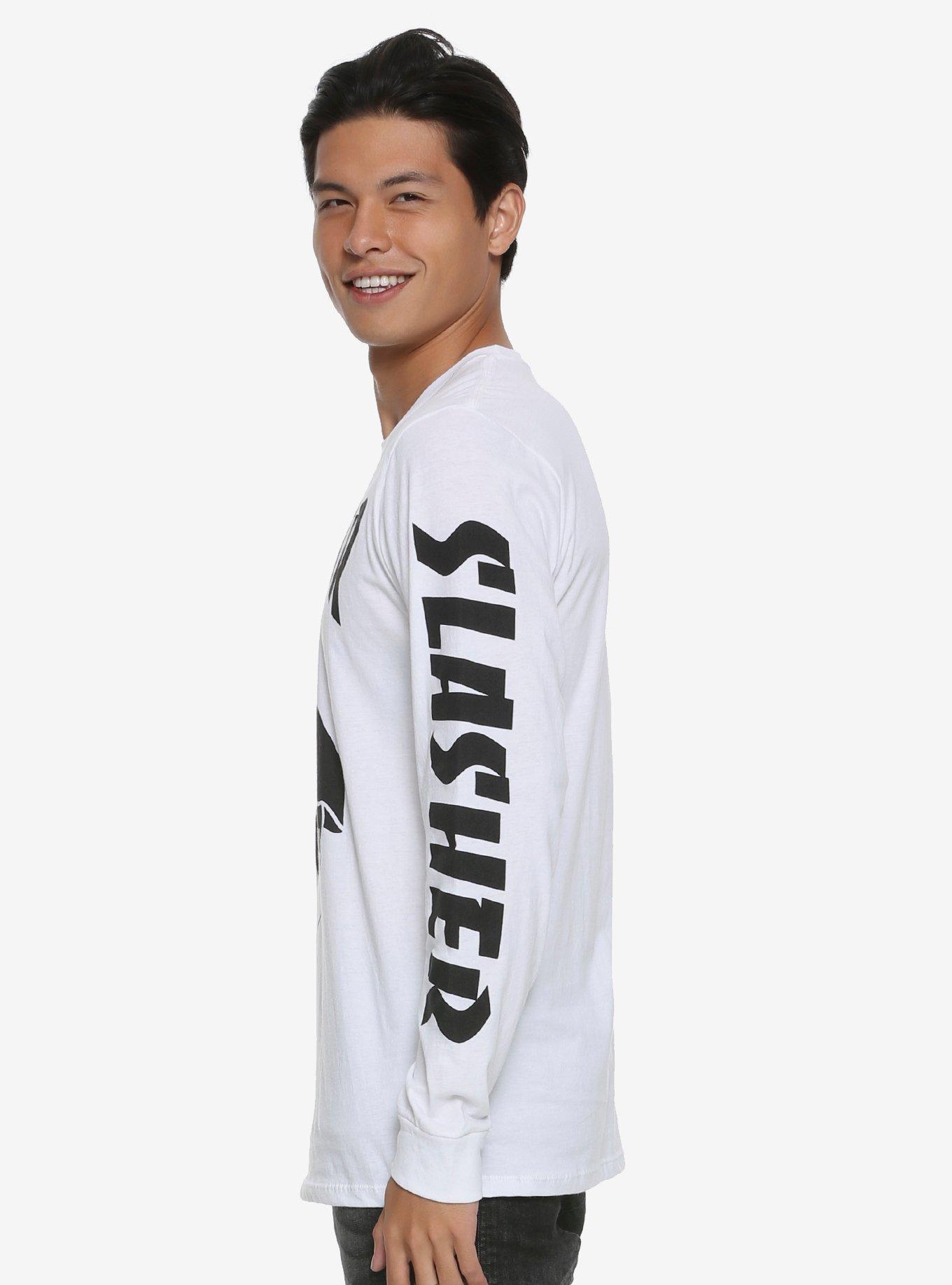 Scream Slasher Long Sleeve T-Shirt, WHITE, alternate