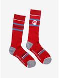 Nintendo Super Mario Bros. Striped Crew Socks, , alternate