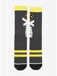 Marvel X-Men Logo Striped Crew Socks, , alternate