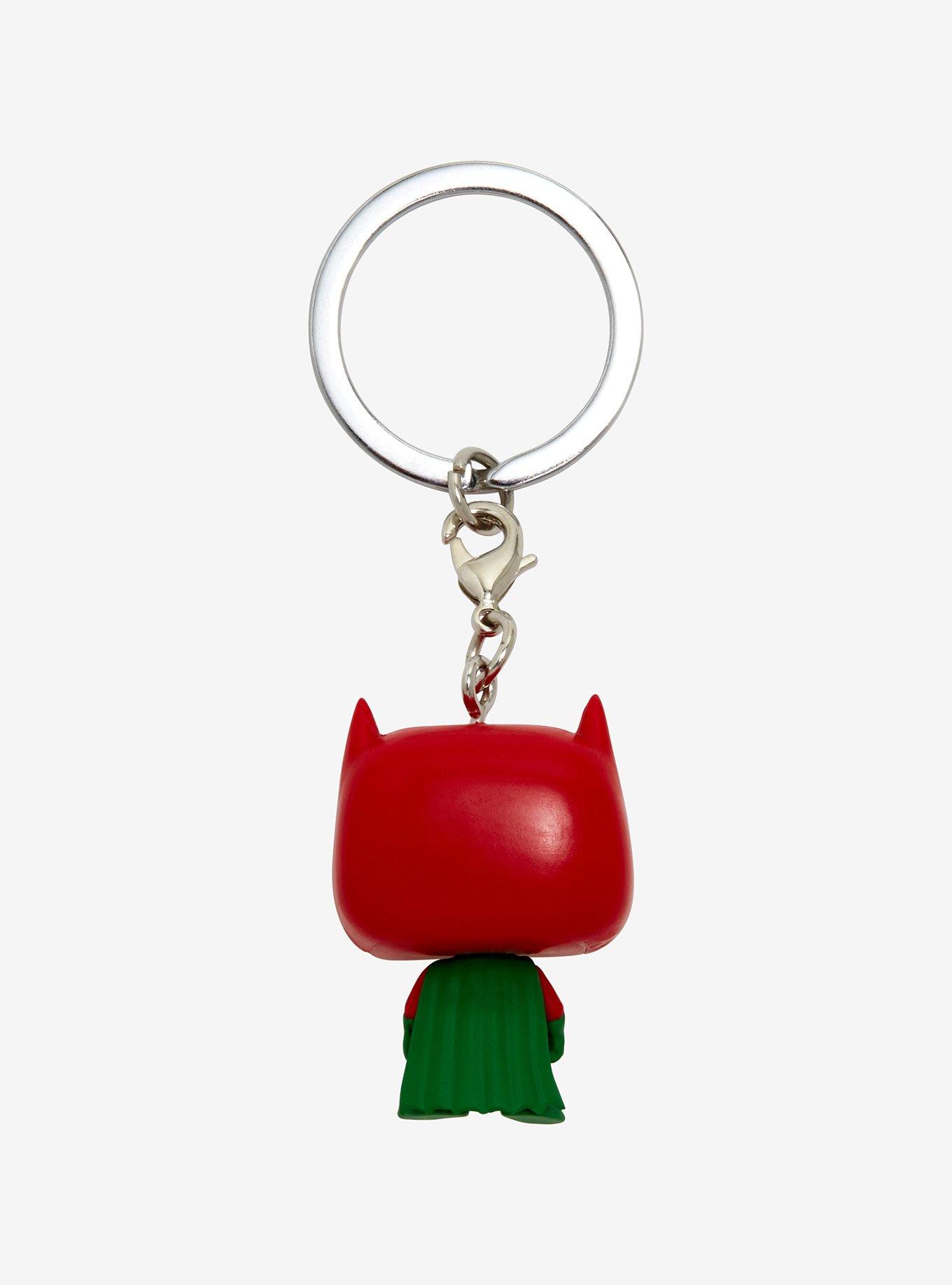 Funko DC Comics Batman Pocket Pop! Batman (Holiday) Key Chain Hot Topic Exclusive, , alternate