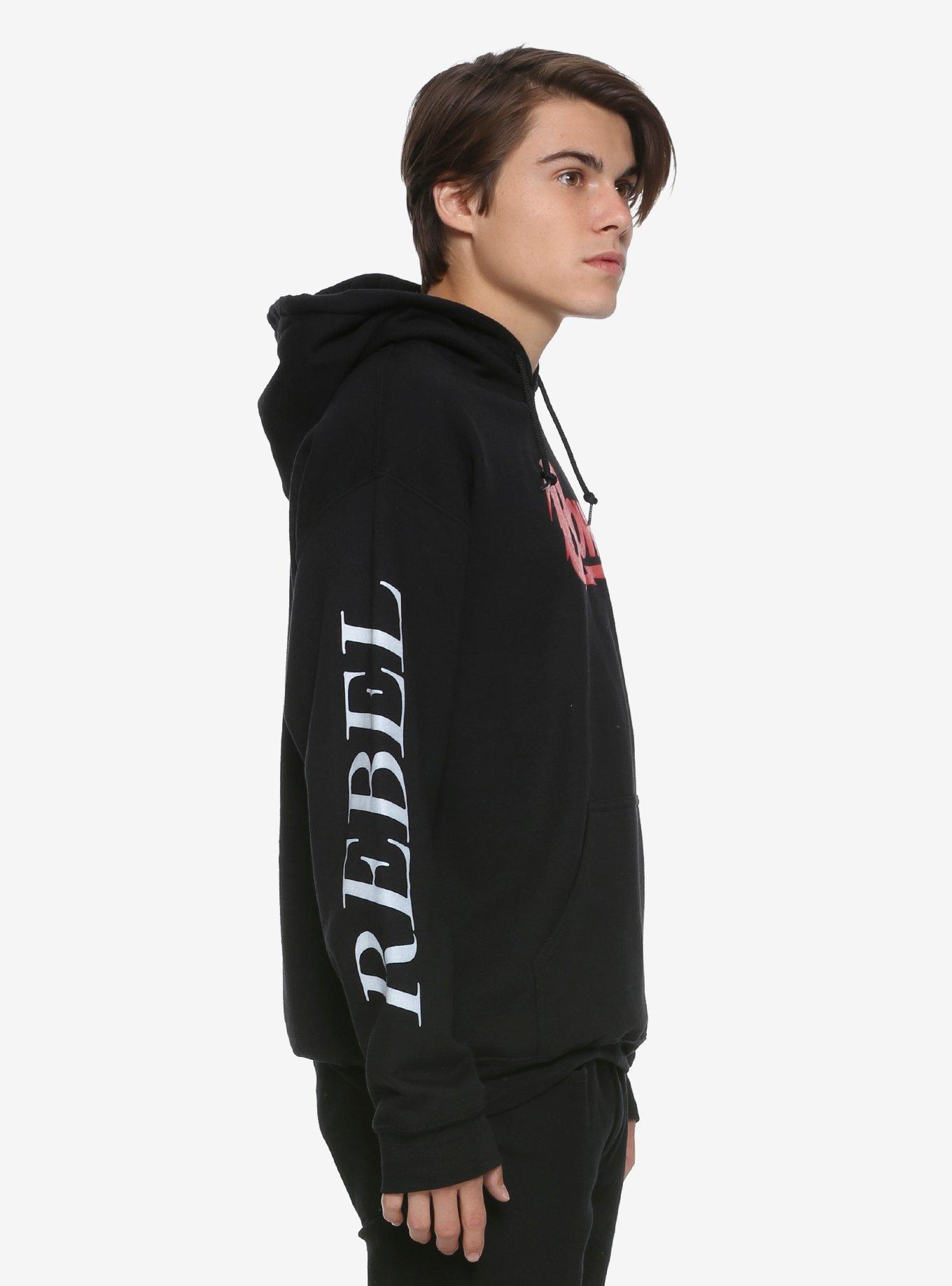 David Bowie Rebel Logo Hoodie, , alternate
